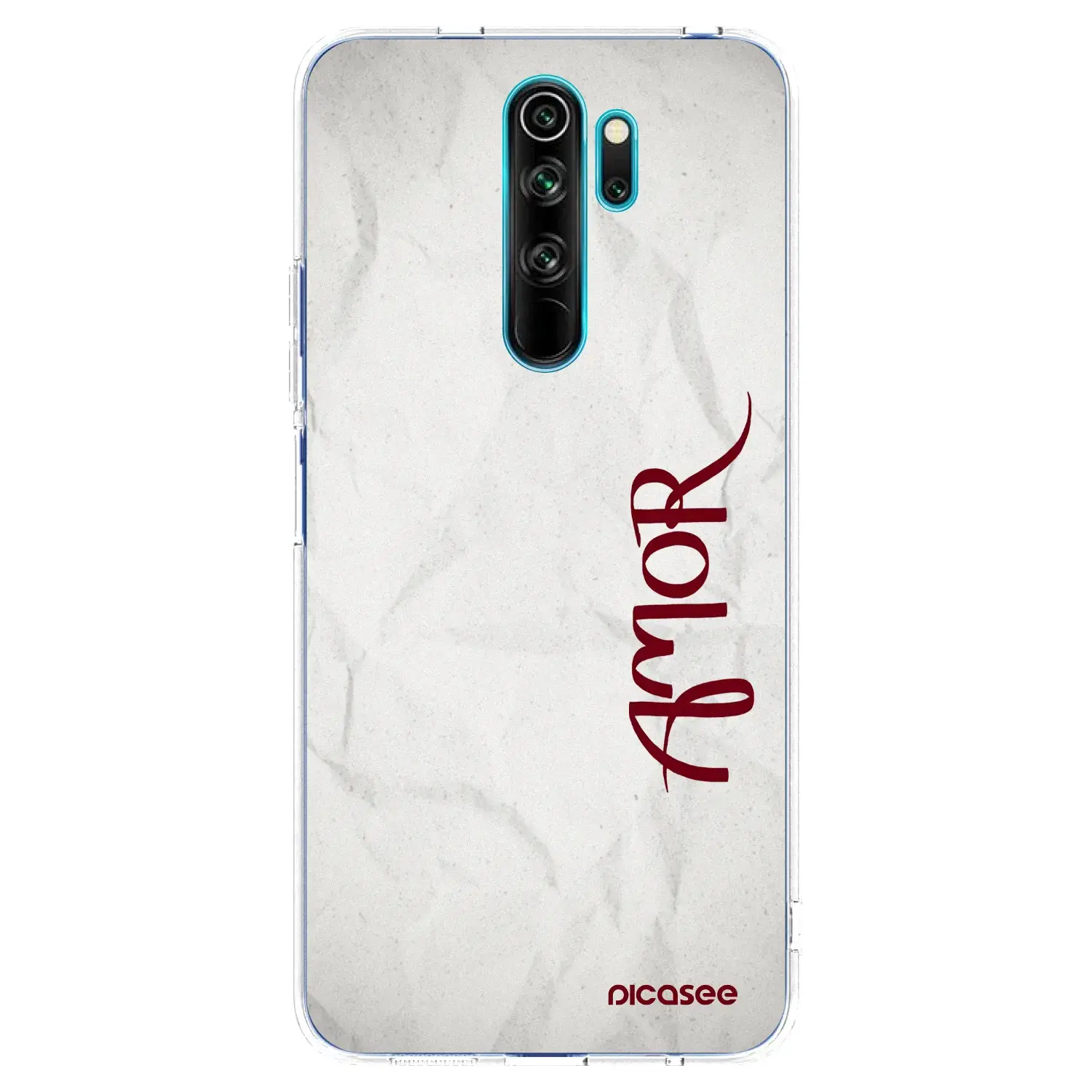Silikonový průhledný obal pro Xiaomi Redmi Note 8 Pro - Amor