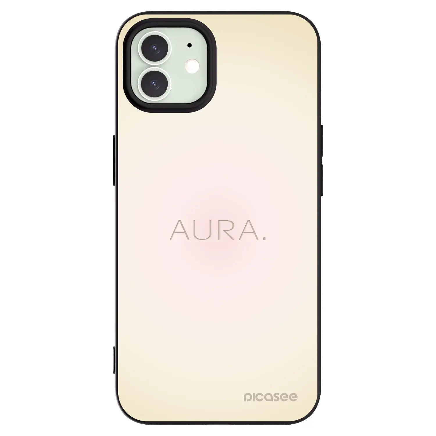 Silikonový černý obal pro Apple iPhone 12 - Aura
