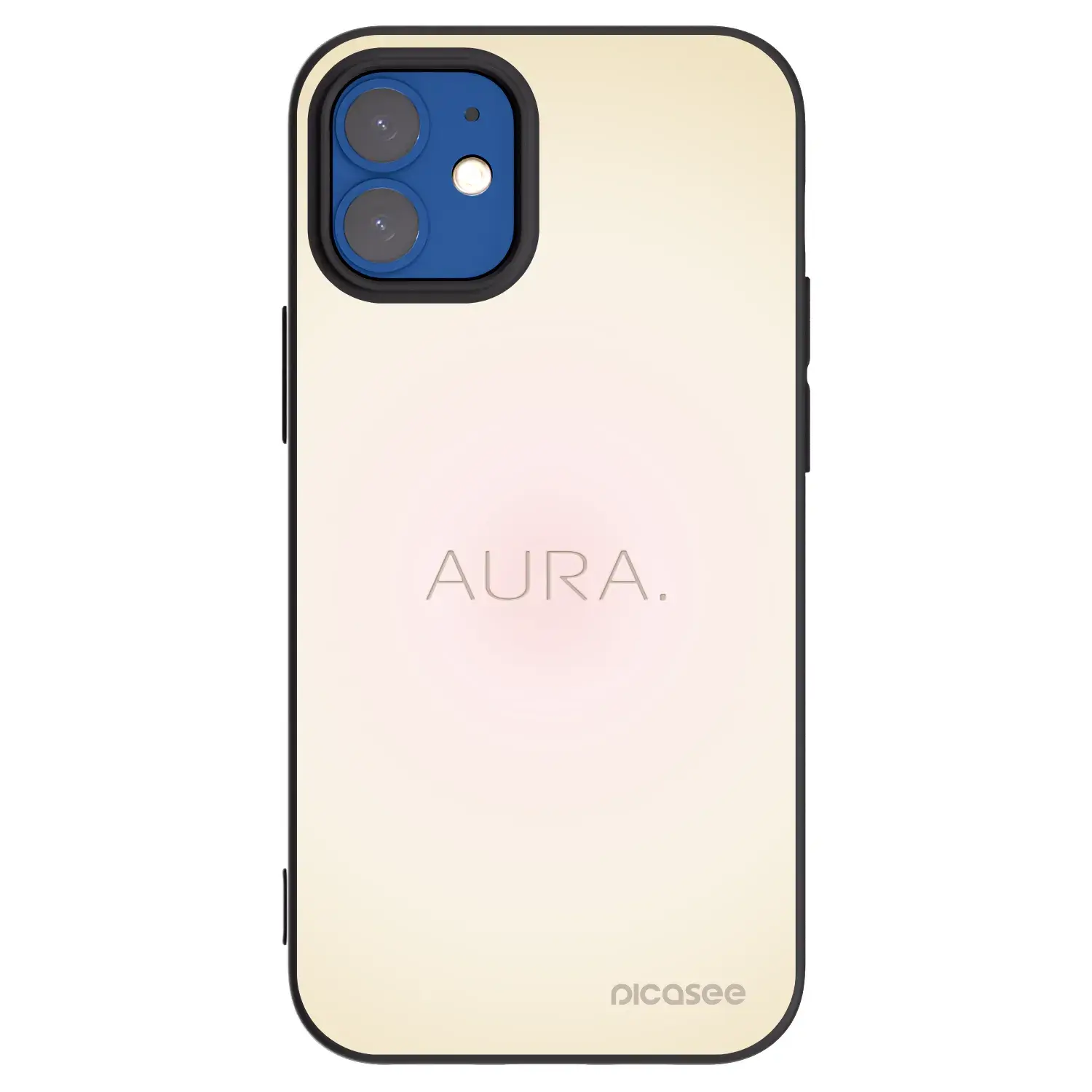 Silikonový černý obal pro Apple iPhone 12 mini - Aura