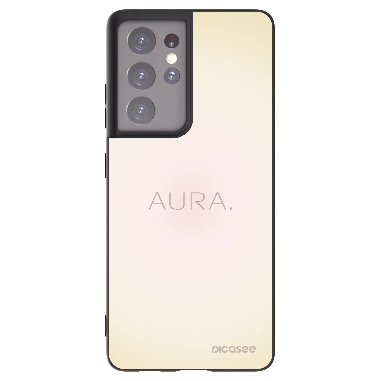 Silikonový černý obal pro Samsung Galaxy S21 Ultra 5G G998B - Aura