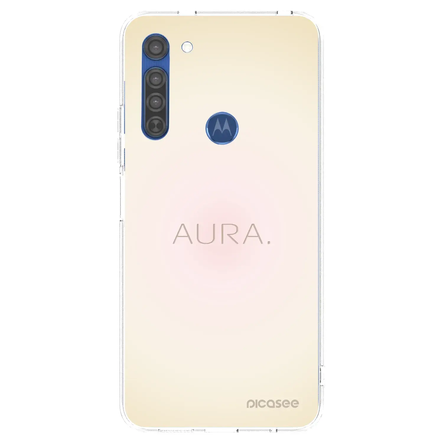 Silikonový průhledný obal pro Motorola Moto G8 - Aura