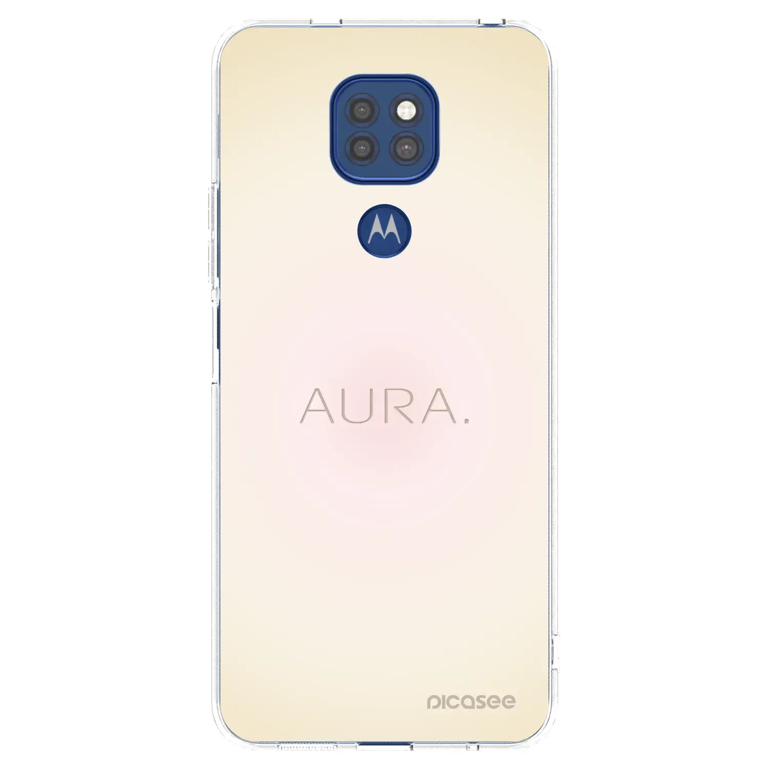 Silikonový průhledný obal pro Motorola Moto G9 Play - Aura