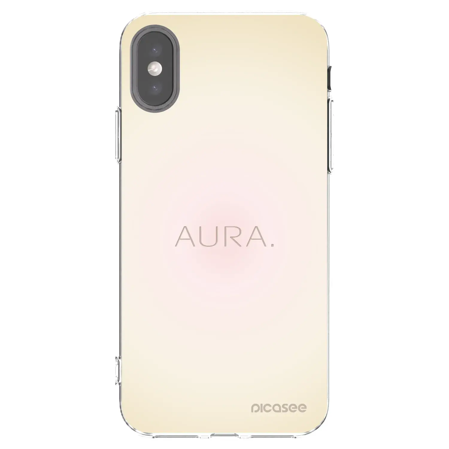 Silikonový průhledný obal pro Apple iPhone X/XS - Aura