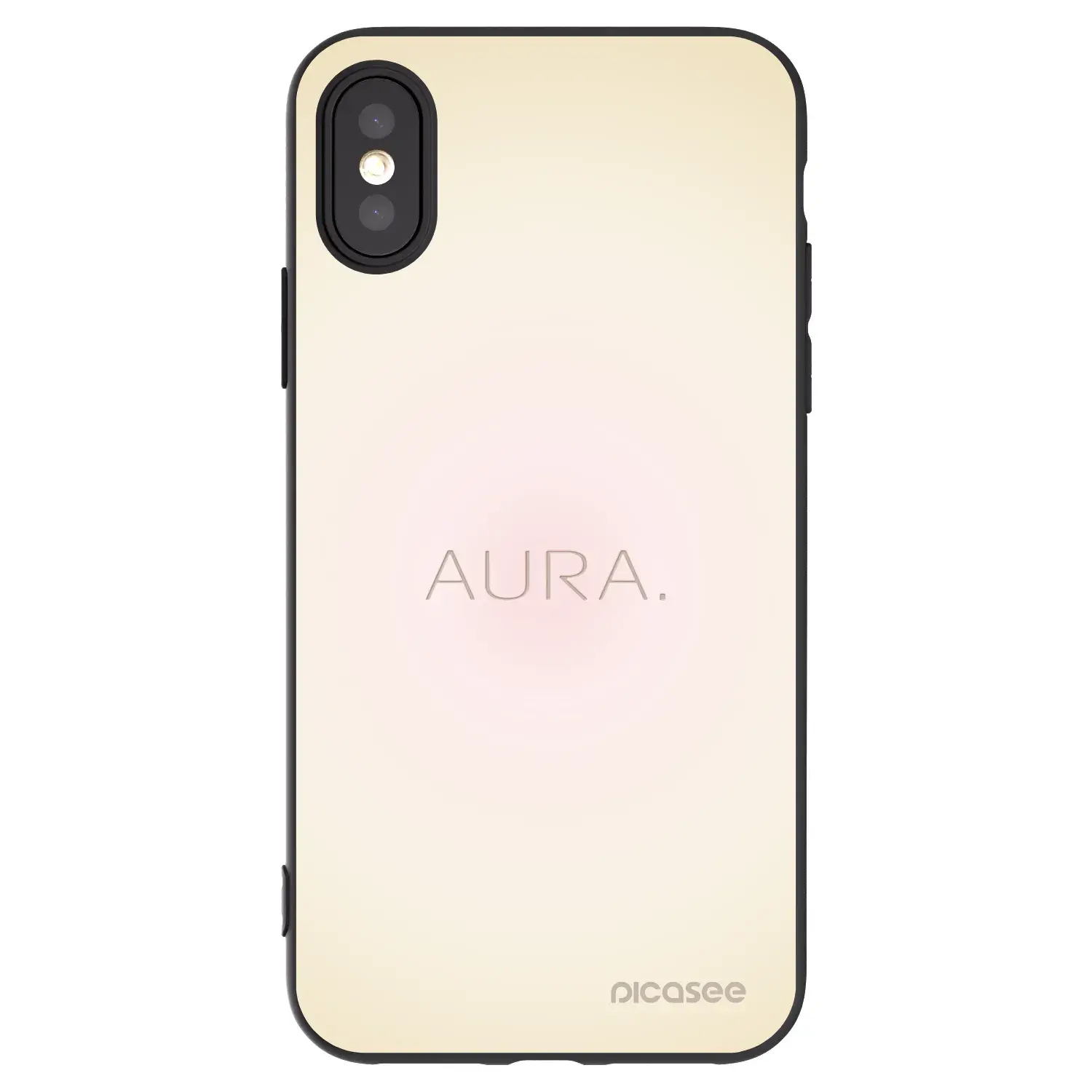 Silikonový černý obal pro Apple iPhone X/XS - Aura