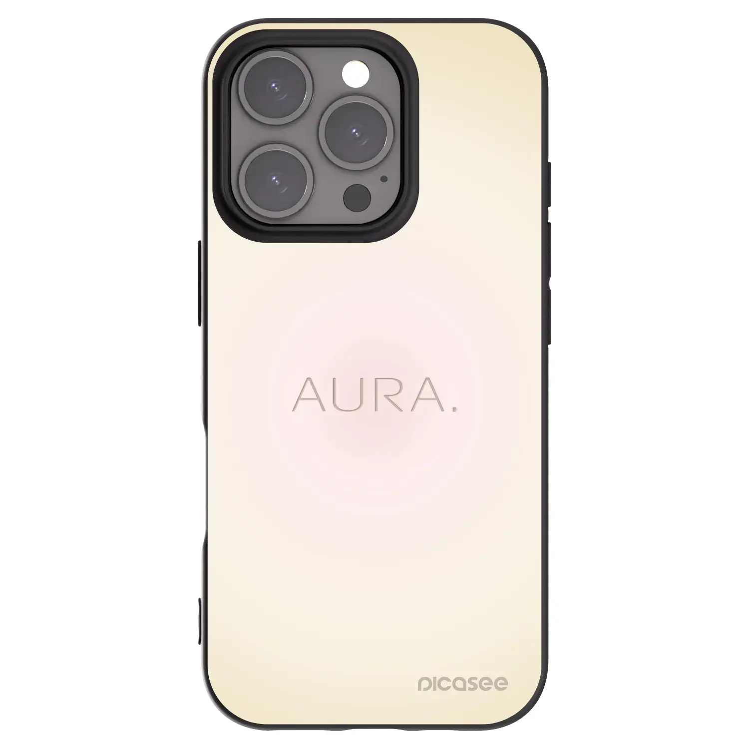 Silikonový černý obal pro Apple iPhone 16 Pro - Aura