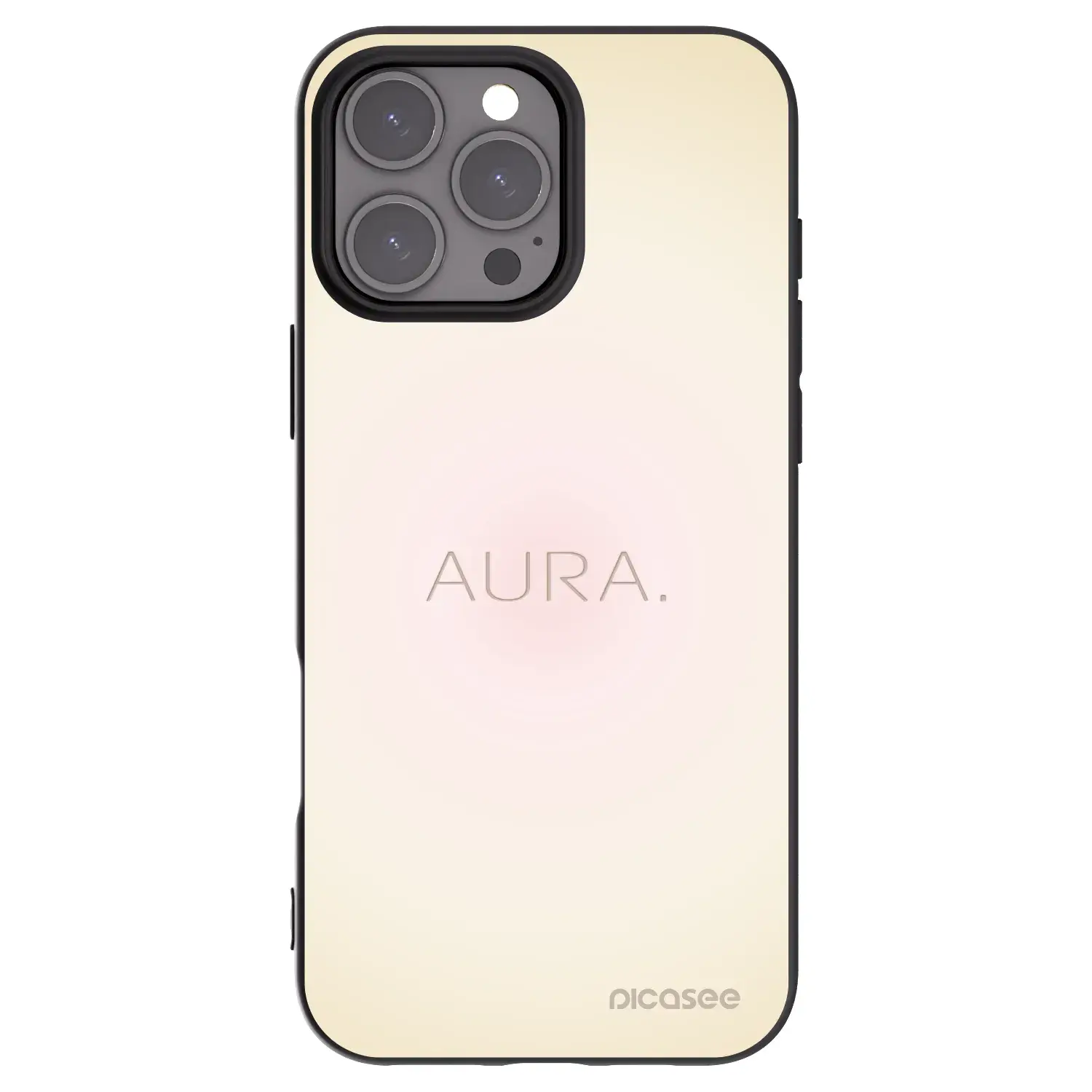 Silikonový černý obal pro Apple iPhone 16 Pro Max - Aura