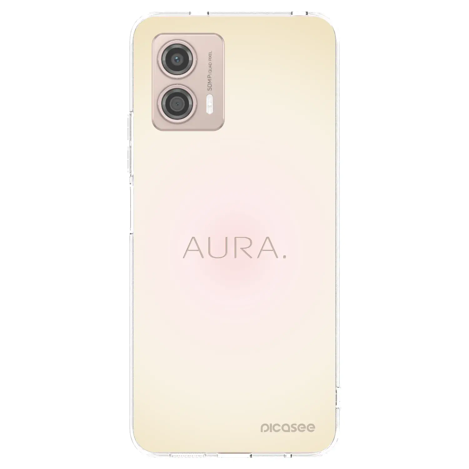 Silikonový průhledný obal pro Motorola Moto G53 5G - Aura