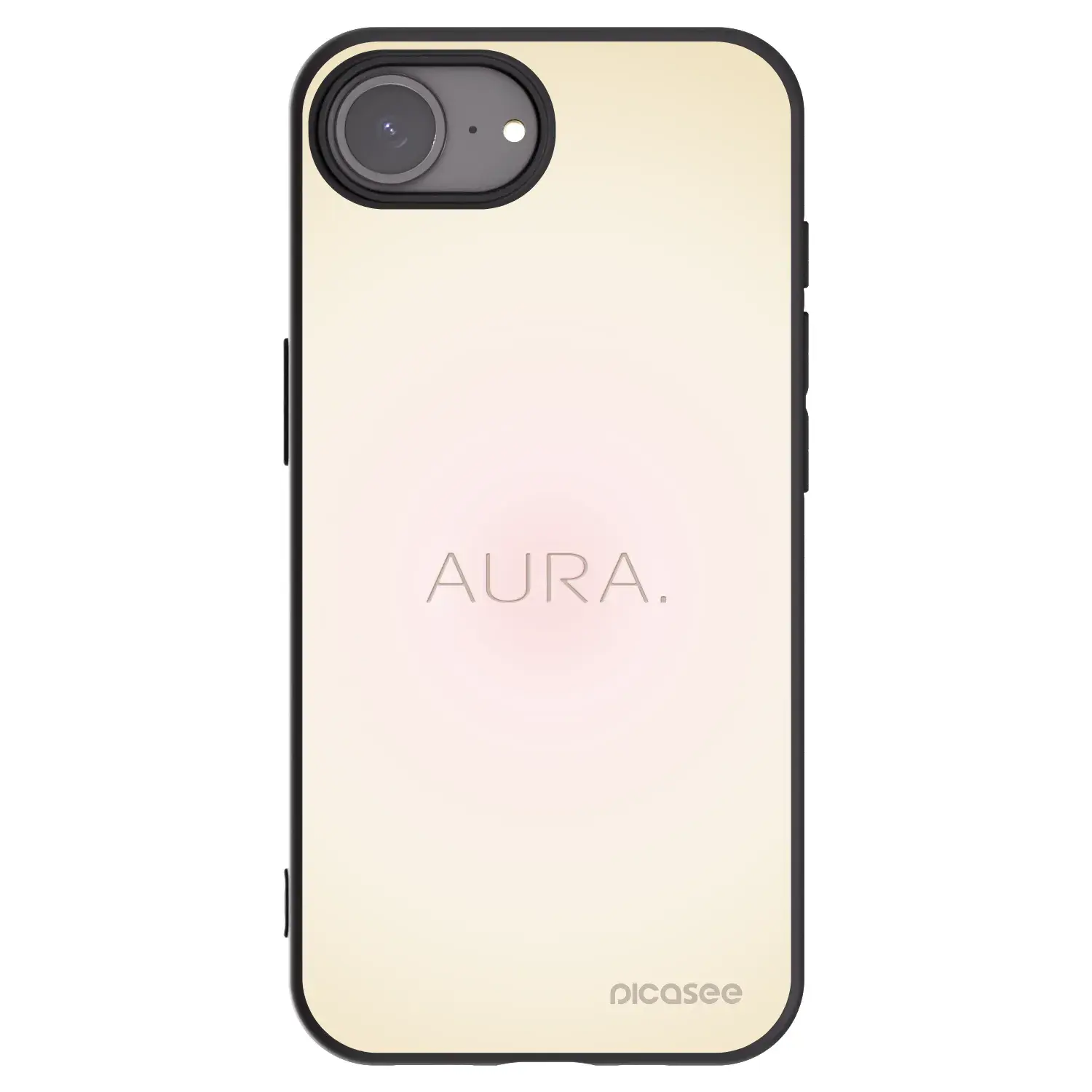Silikonový černý obal pro Apple iPhone 16e - Aura