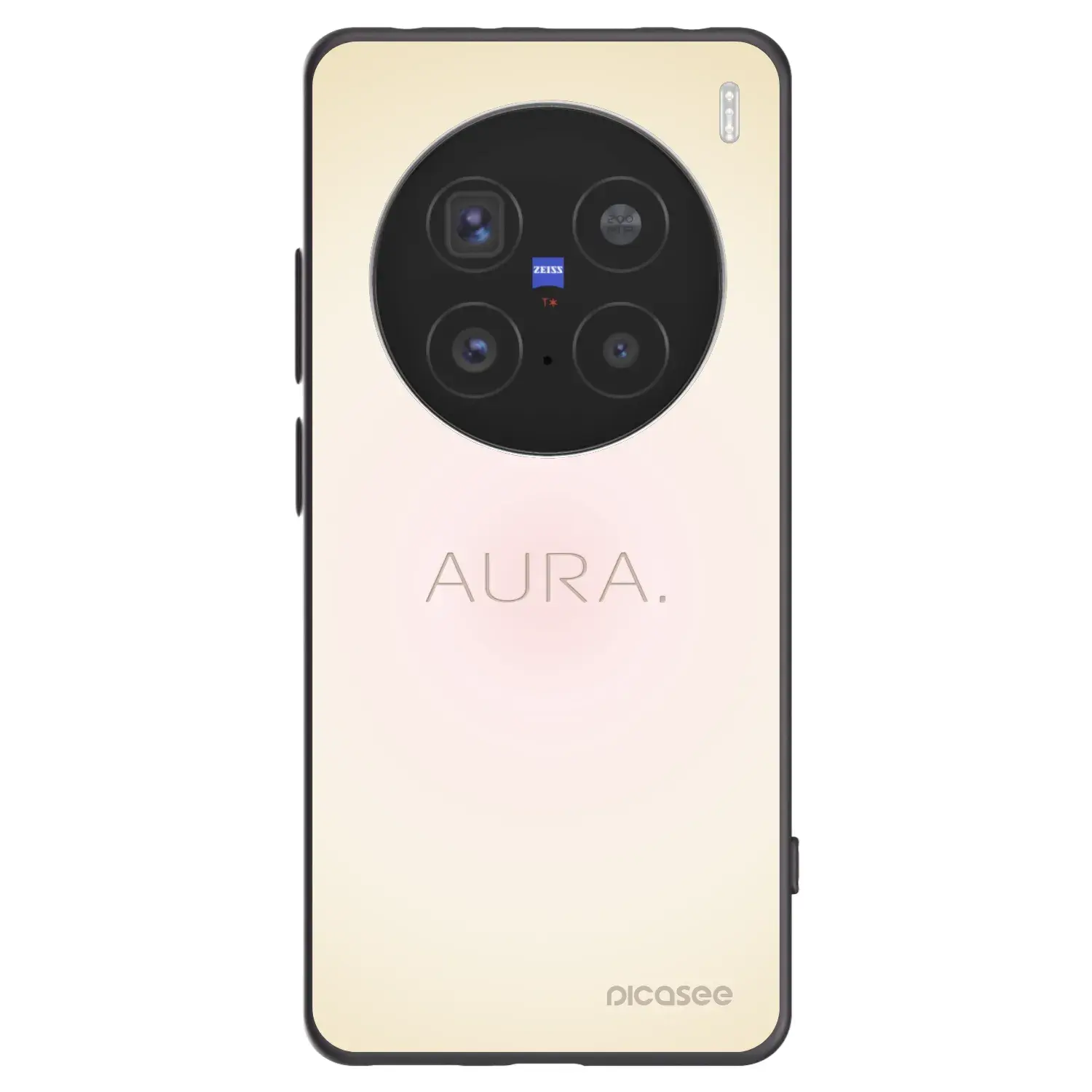 Silikonový černý obal pro Vivo X200 Pro - Aura