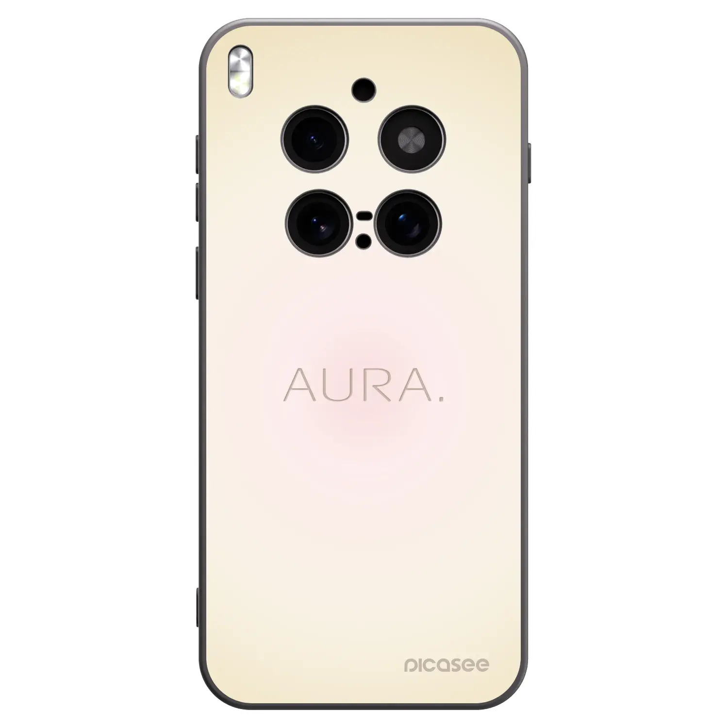 Silikonový černý obal pro Vivo X300 Pro - Aura