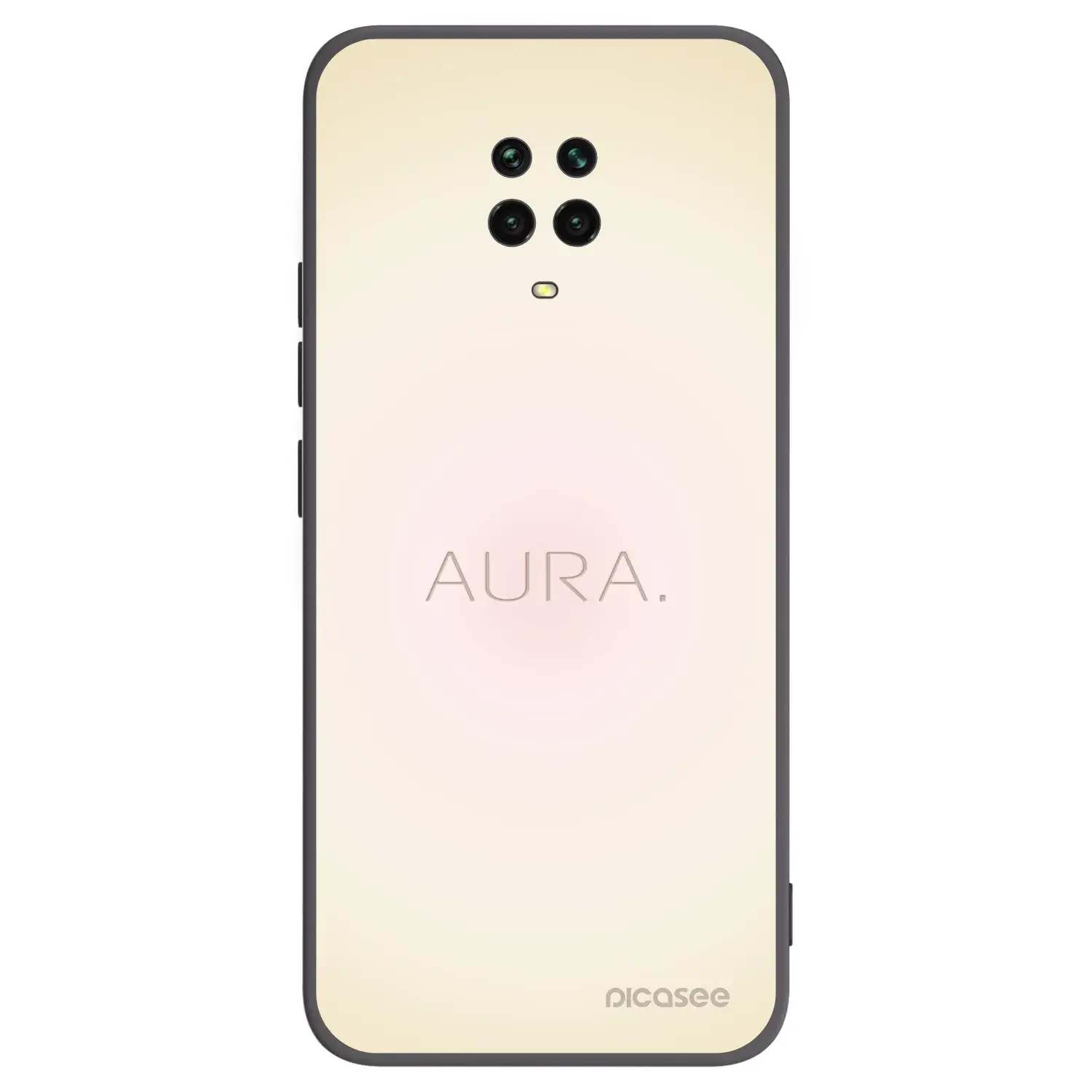 Silikonový černý obal pro Xiaomi Redmi Note 9 Pro - Aura