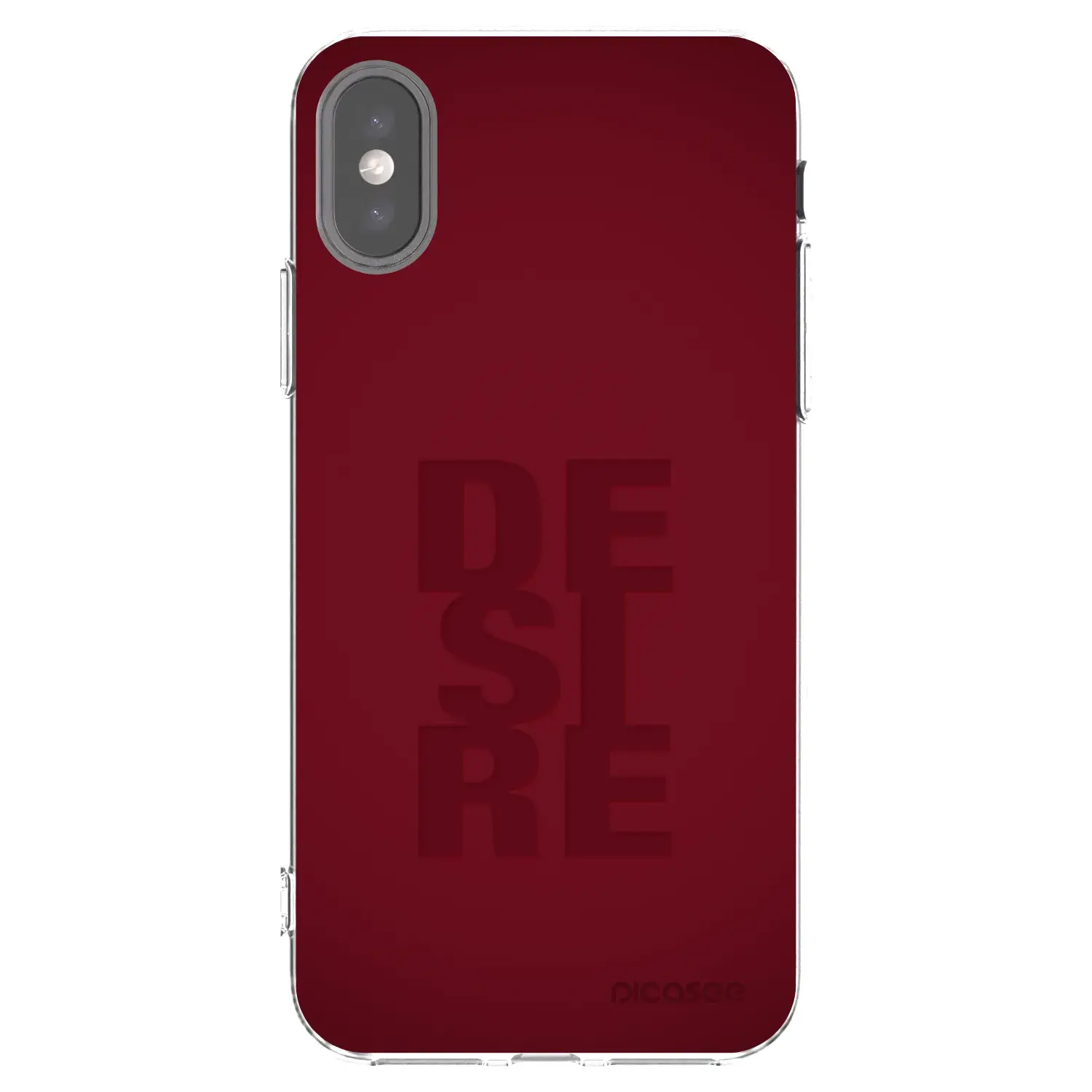 Silikonový průhledný obal pro Apple iPhone X/XS - Desire