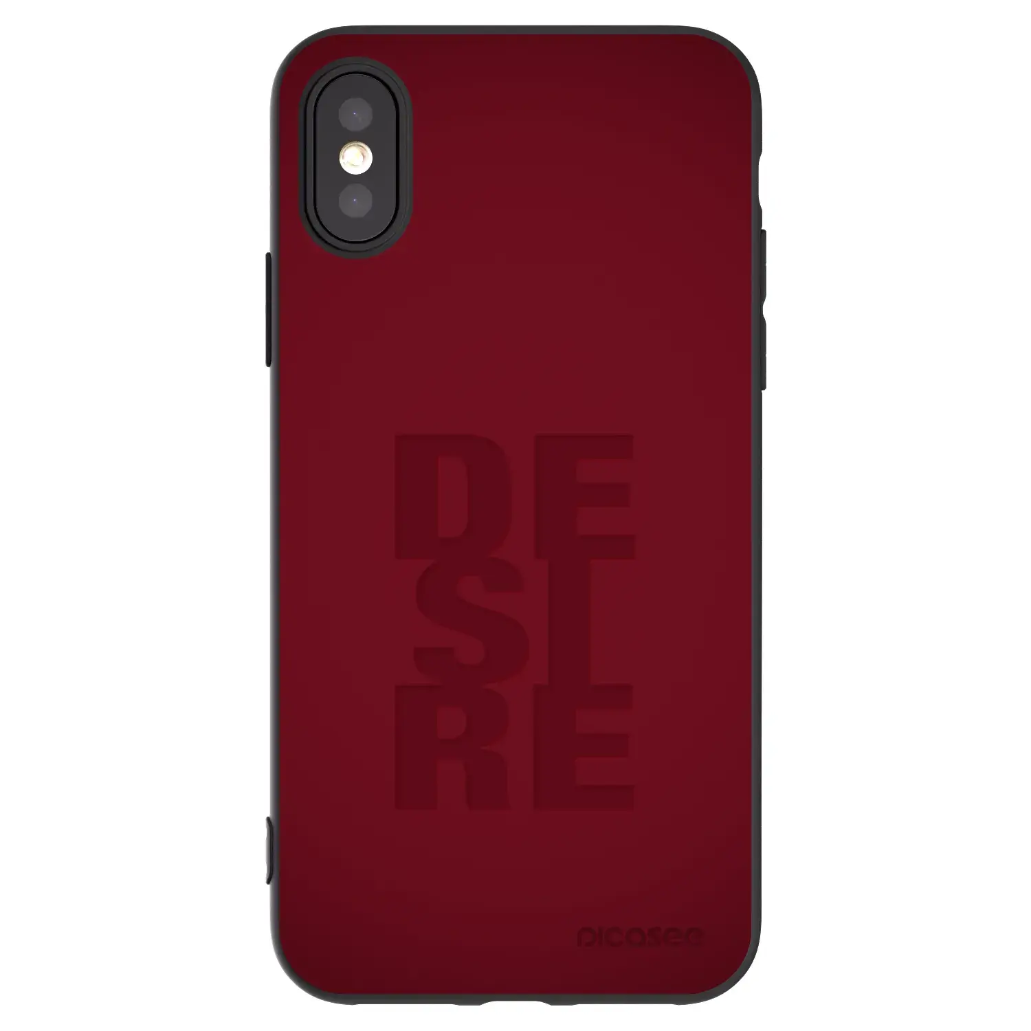 Silikonový černý obal pro Apple iPhone X/XS - Desire