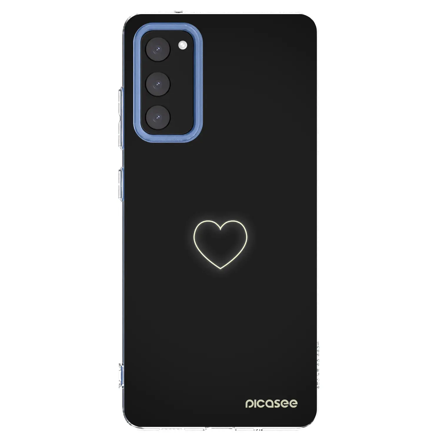 Silikonový průhledný obal pro Samsung Galaxy S20 FE - Heart