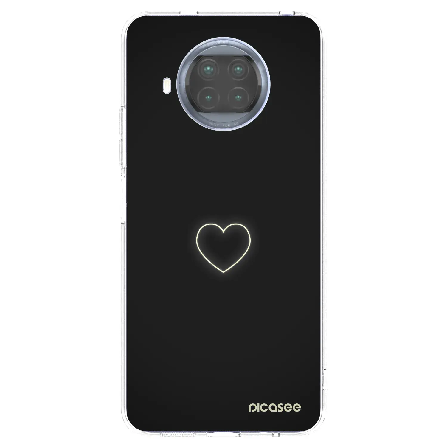 Silikonový průhledný obal pro Xiaomi Mi 10T Lite - Heart