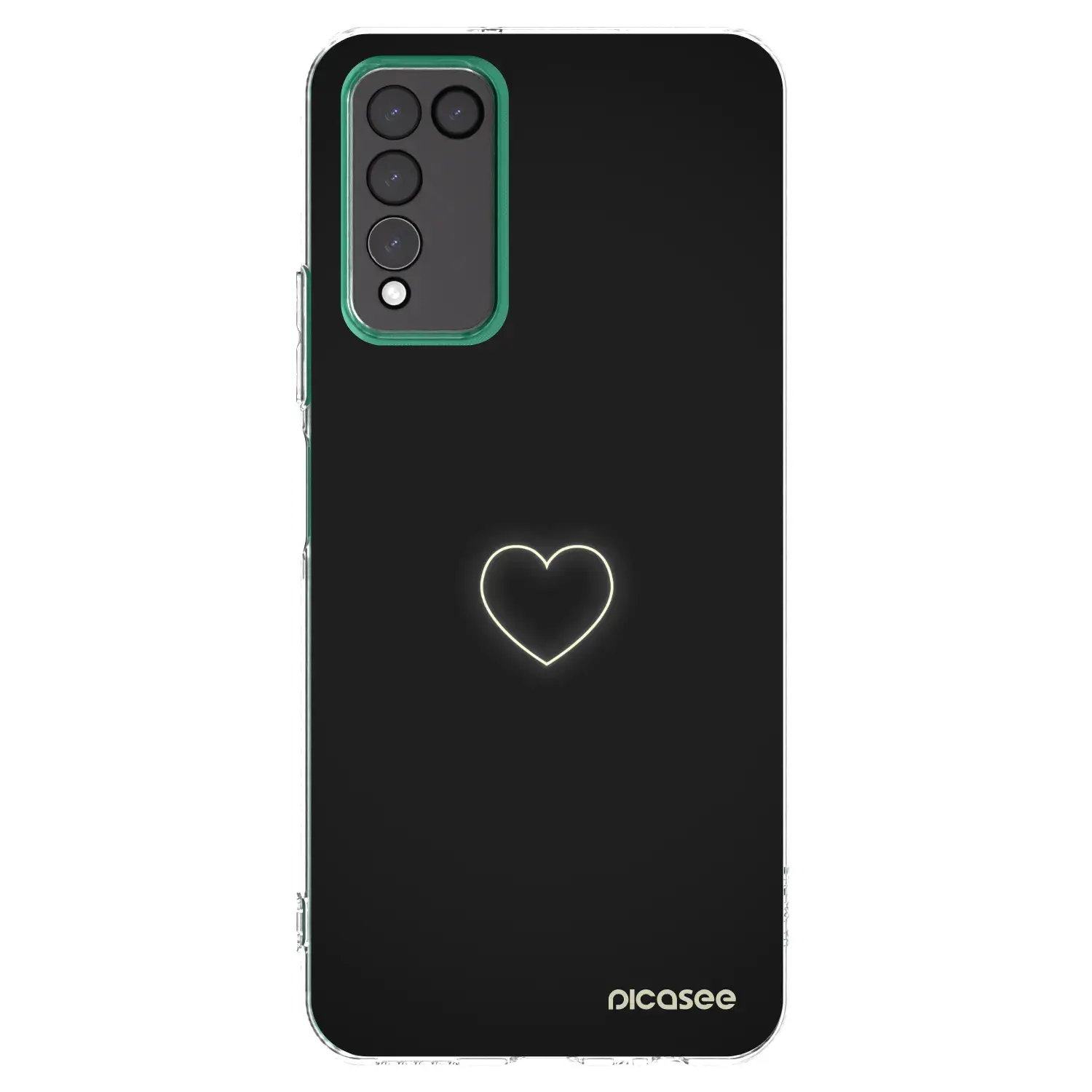 Silikonový průhledný obal pro Honor 10X Lite - Heart
