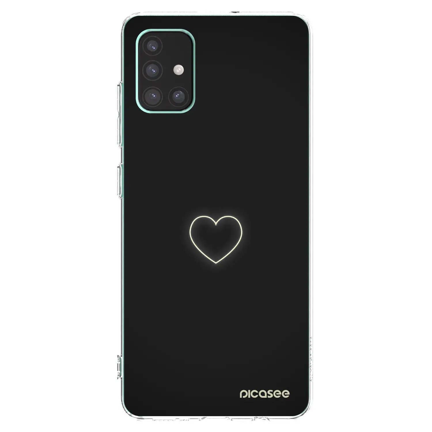 Silikonový průhledný obal pro Samsung Galaxy M51 M515F - Heart