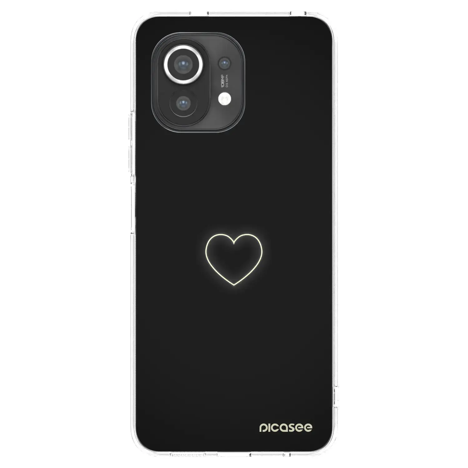 Silikonový průhledný obal pro Xiaomi Mi 11 - Heart