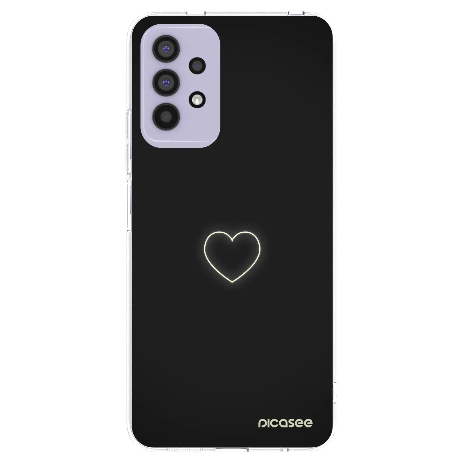 Silikonový průhledný obal pro Samsung Galaxy A32 4G SM-A325F - Heart