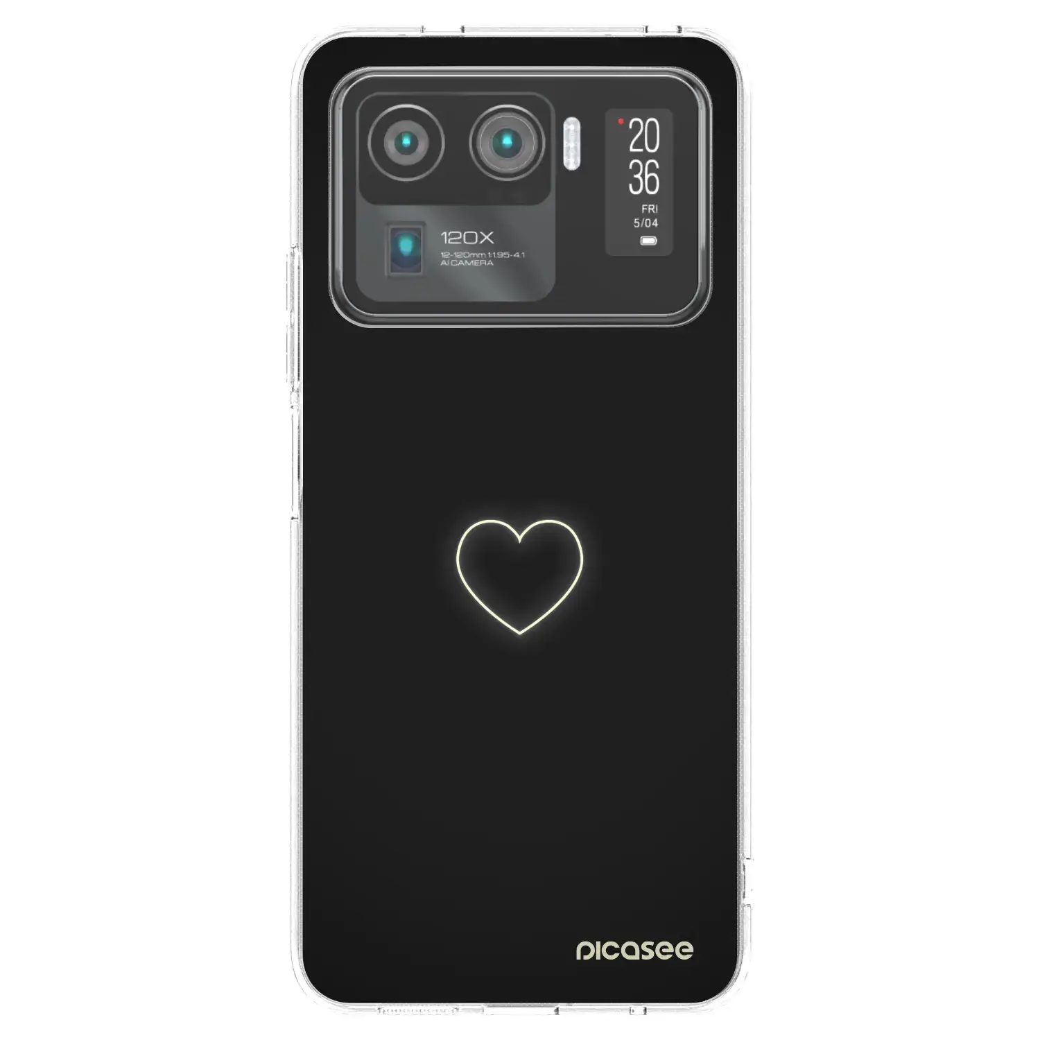 Silikonový průhledný obal pro Xiaomi Mi 11 Ultra - Heart