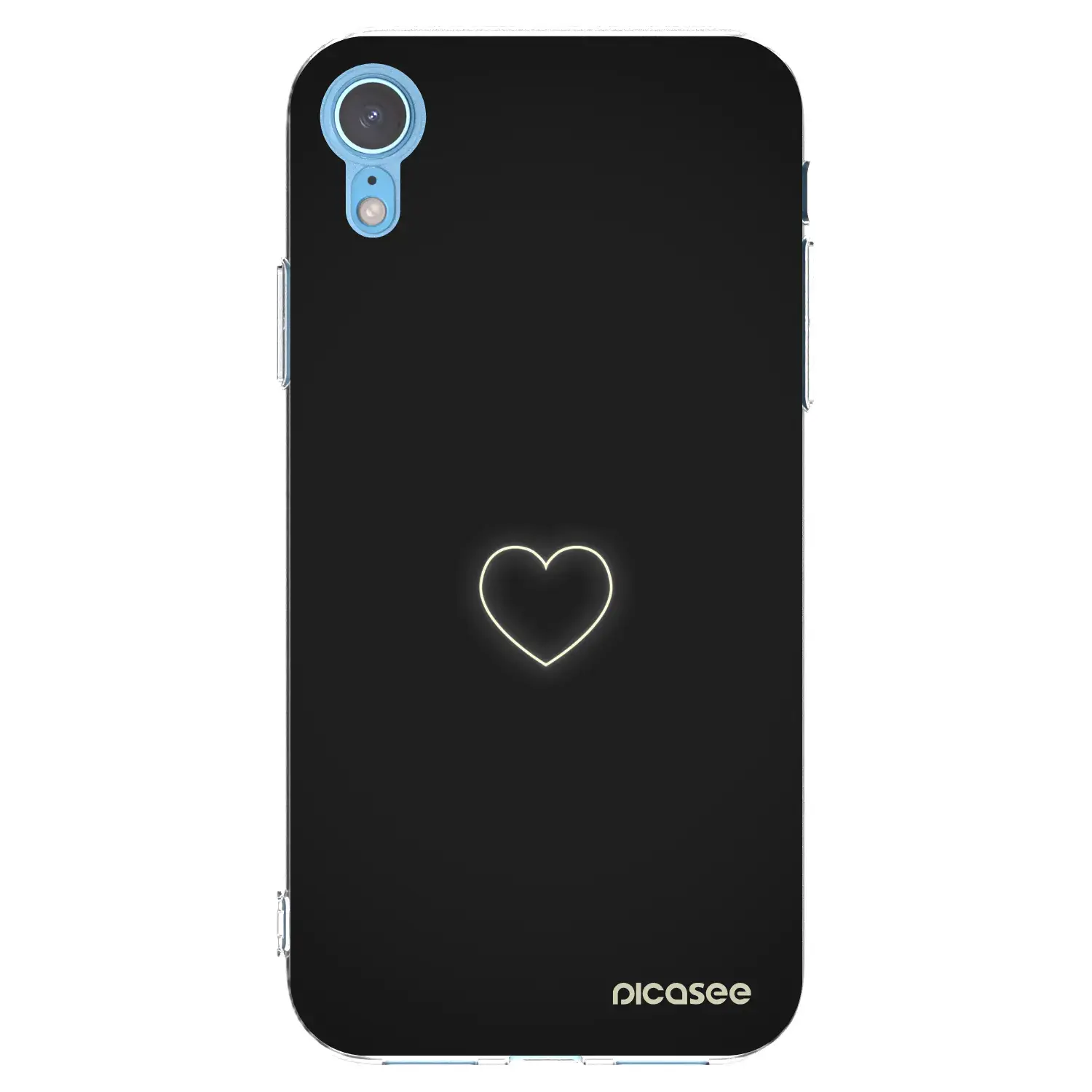 Silikonový průhledný obal pro Apple iPhone XR - Heart