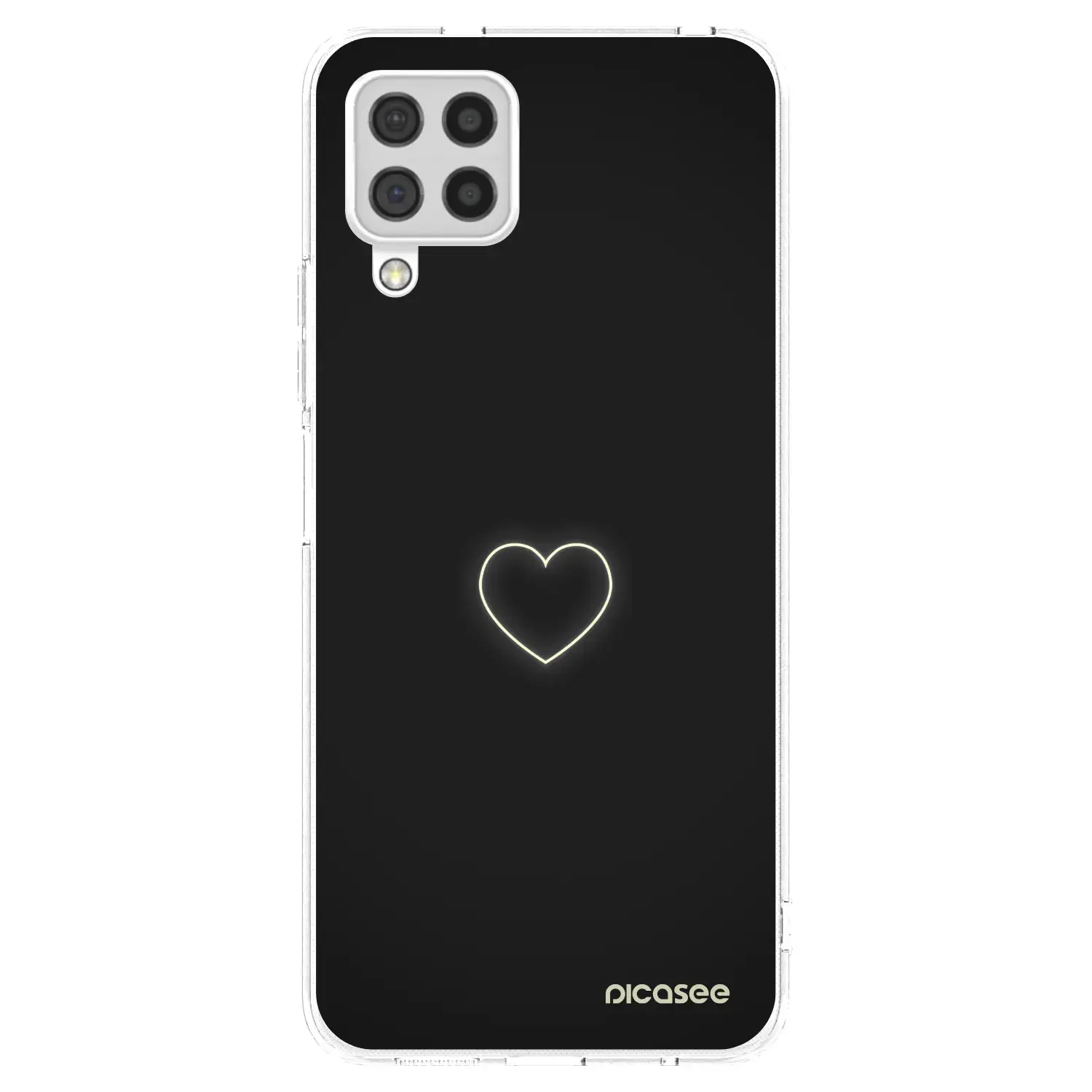 Silikonový průhledný obal pro Samsung Galaxy A22 A225F 4G - Heart