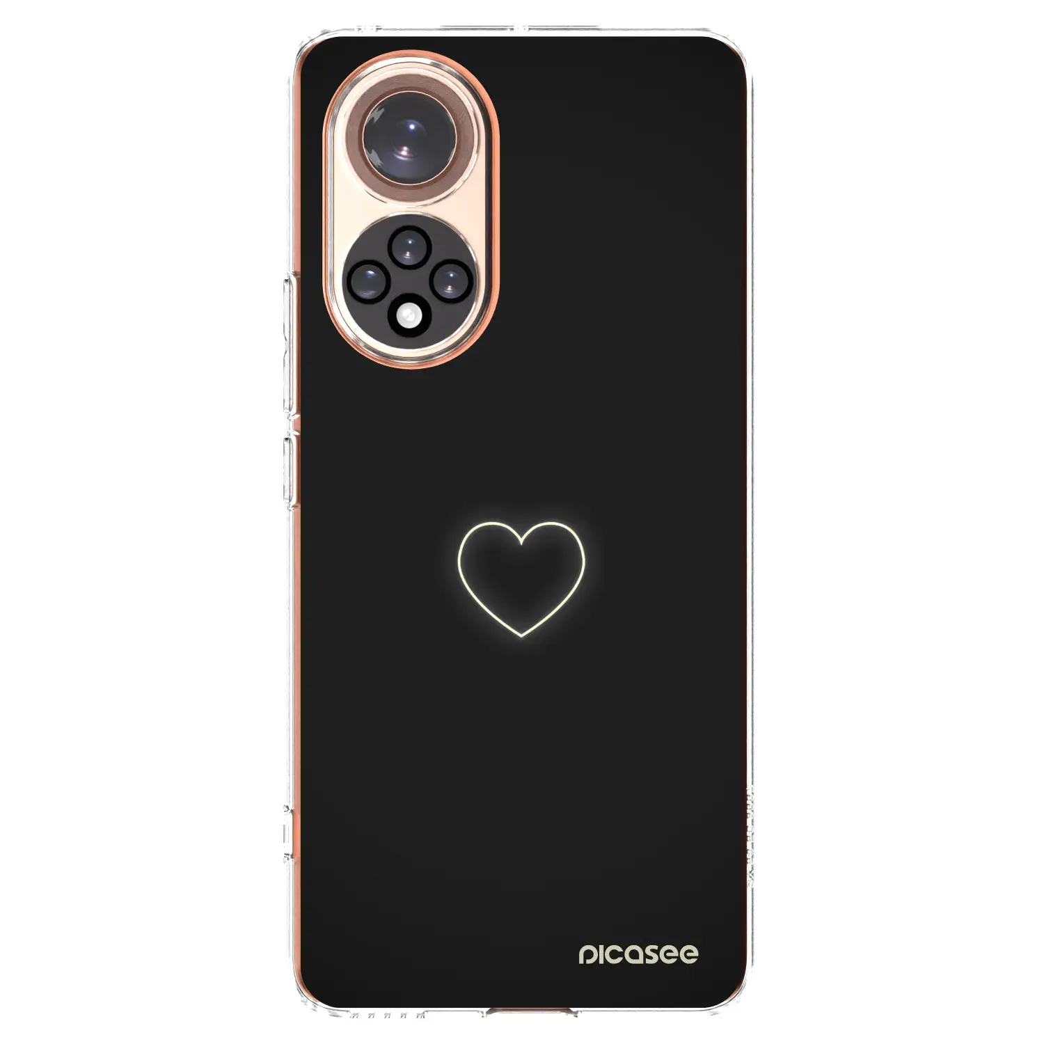 Silikonový průhledný obal pro Huawei Nova 9 - Heart
