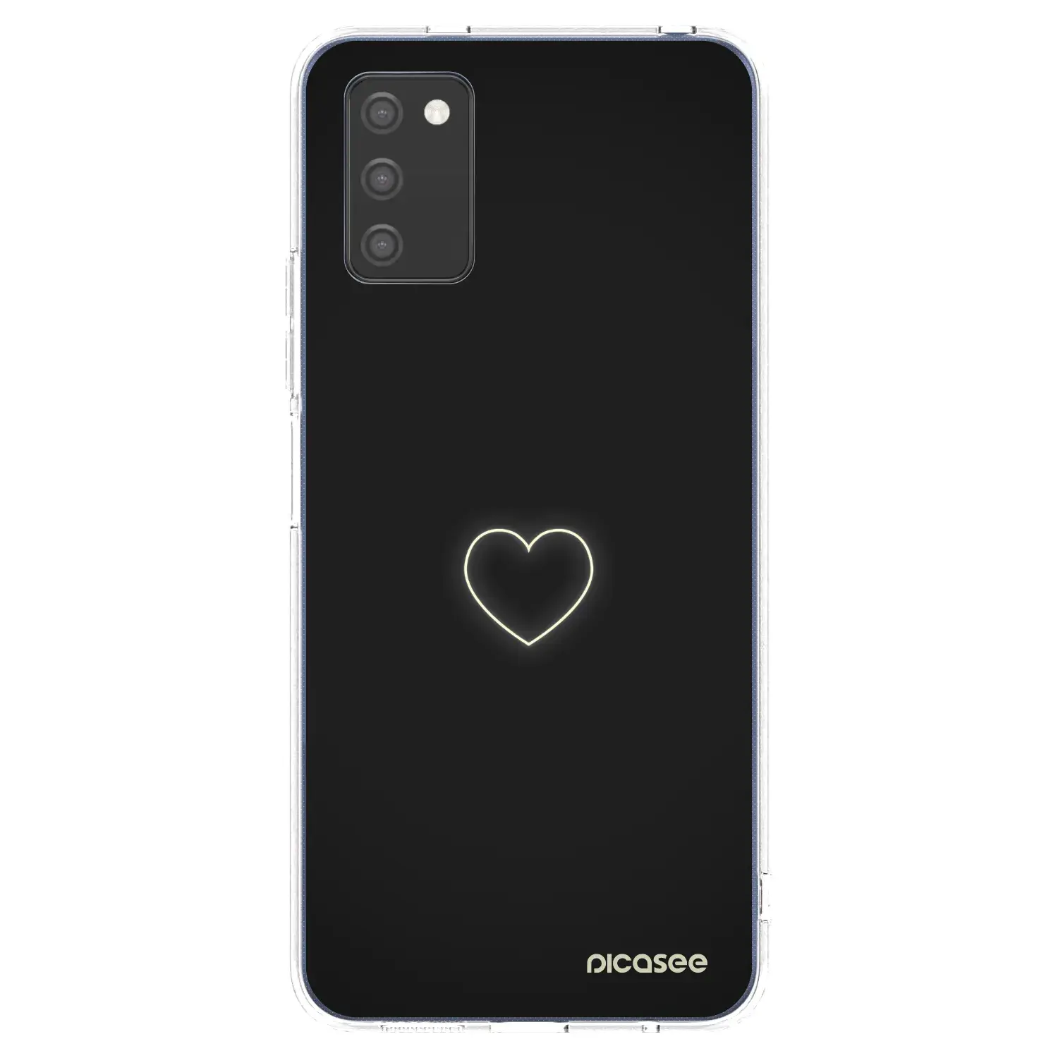 Silikonový průhledný obal pro Samsung Galaxy A03s A037G - Heart