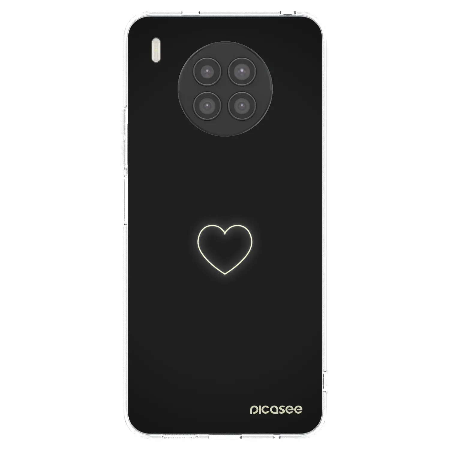 Silikonový průhledný obal pro Huawei Nova 8i - Heart