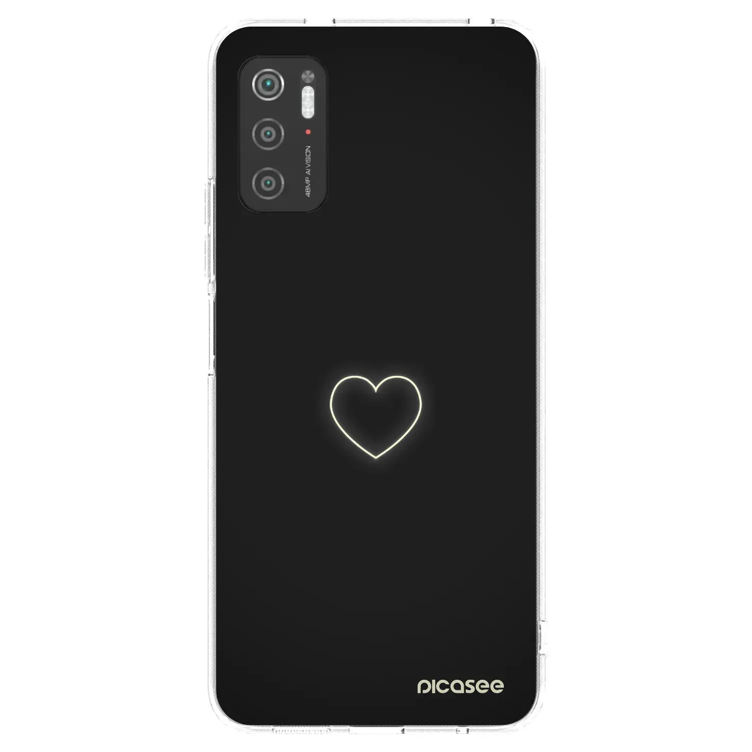 Silikonový průhledný obal pro Xiaomi Poco M3 Pro 5G - Heart