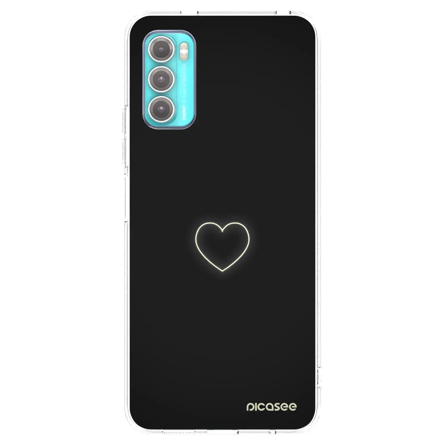 Silikonový průhledný obal pro Motorola Moto G60 - Heart