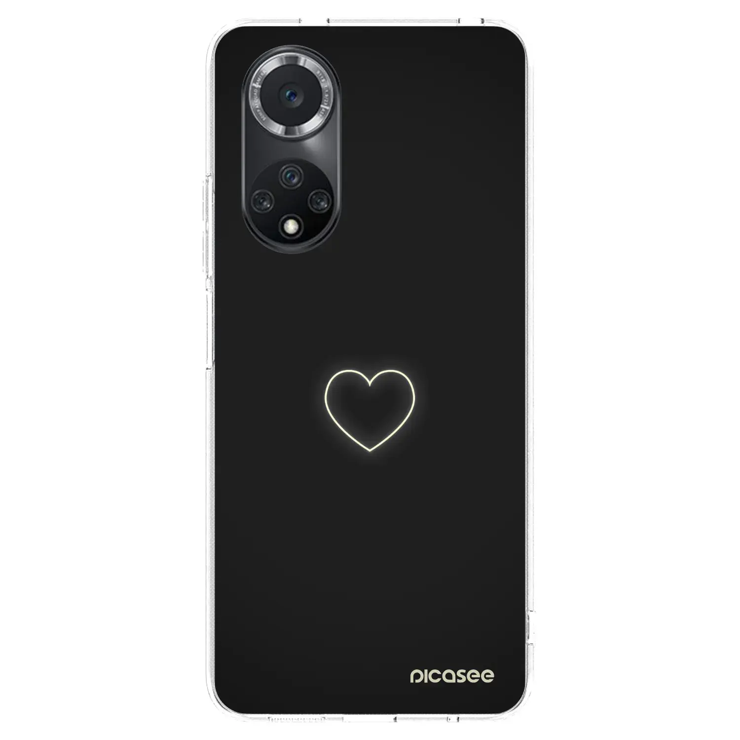 Silikonový průhledný obal pro Huawei Nova 9 SE - Heart
