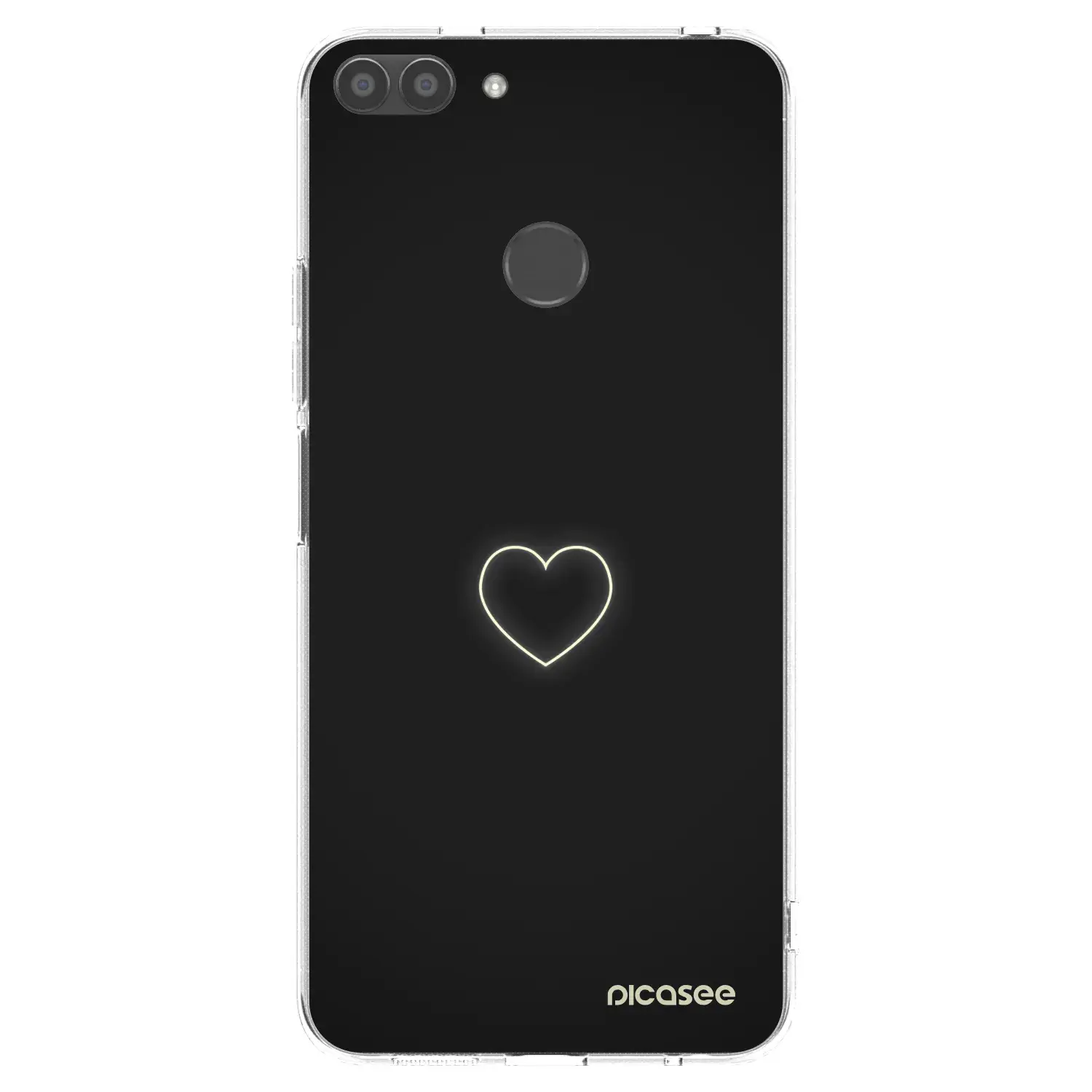 Silikonový průhledný obal pro Huawei P Smart - Heart