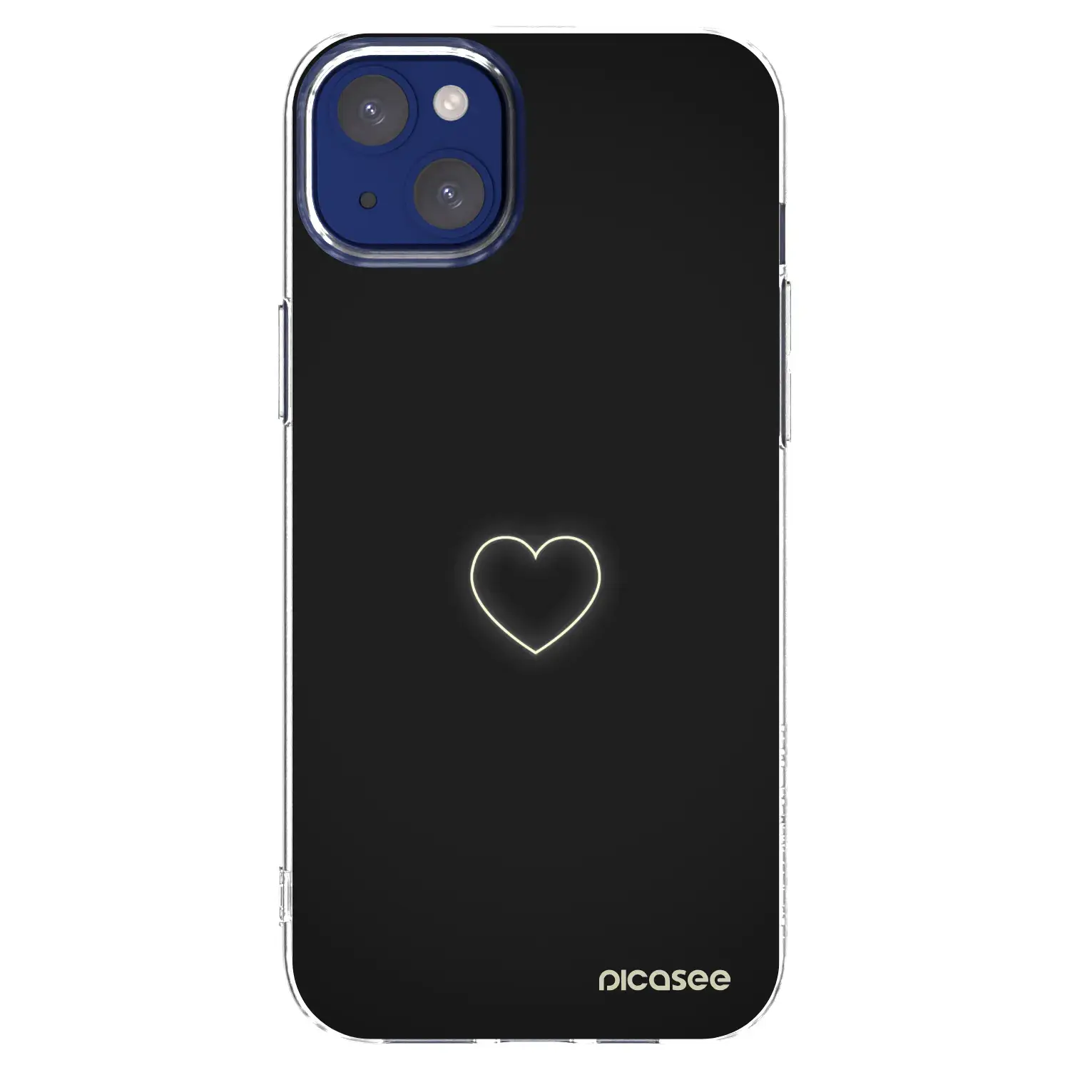 Silikonový průhledný obal pro Apple iPhone 14 Plus - Heart