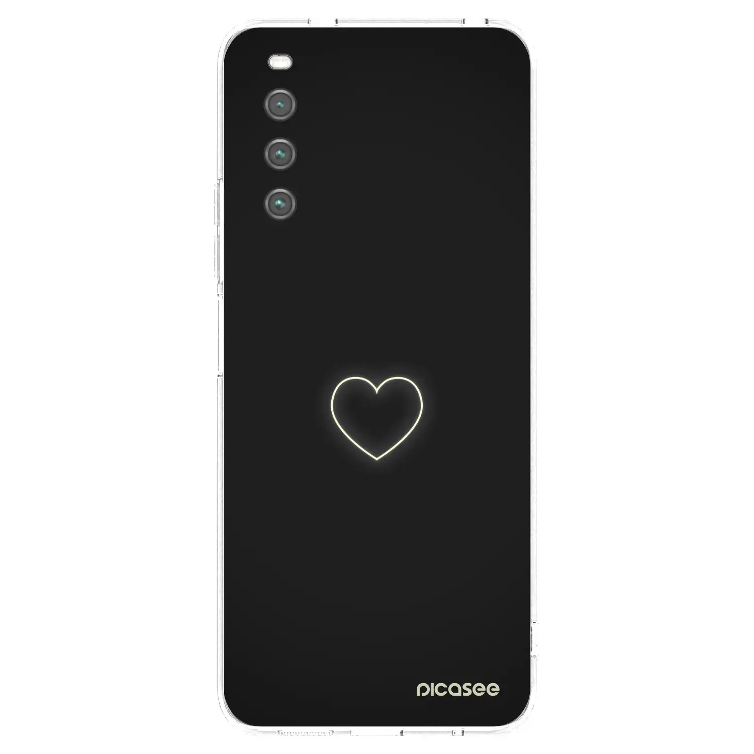 Silikonový průhledný obal pro Sony Xperia 10 IV 5G - Heart