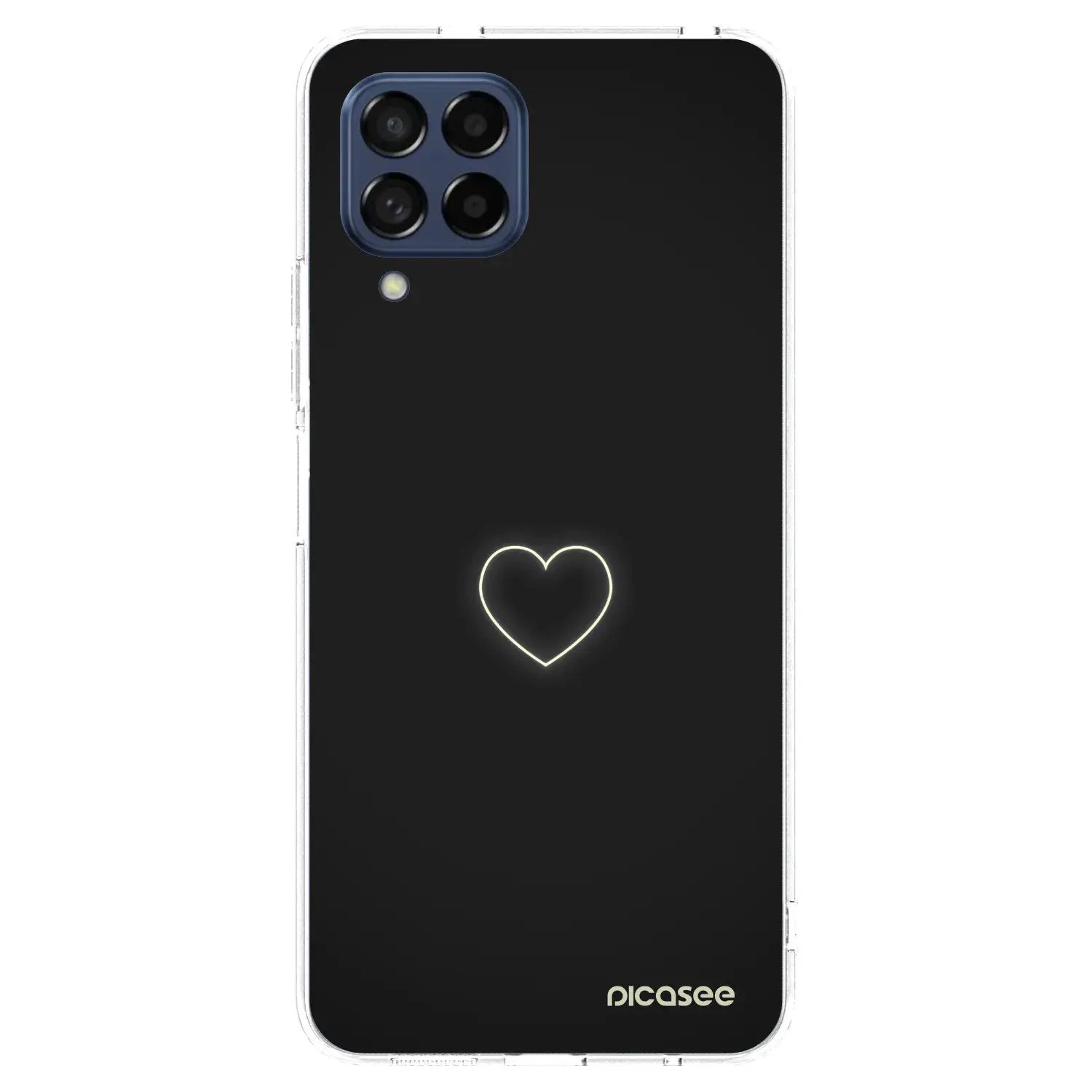 Silikonový průhledný obal pro Samsung Galaxy M53 5G - Heart