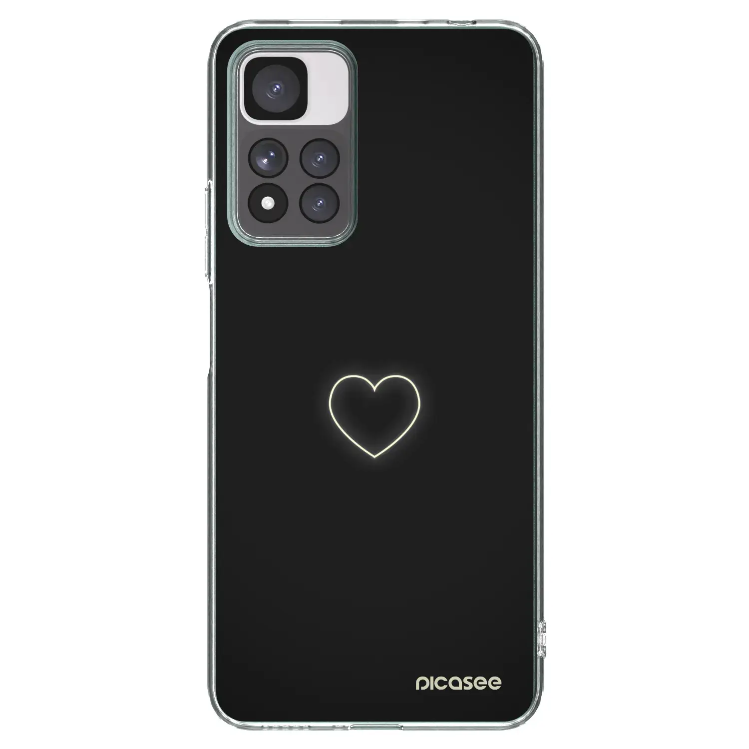Silikonový průhledný obal pro Xiaomi Redmi Note 11 Pro+ 5G - Heart