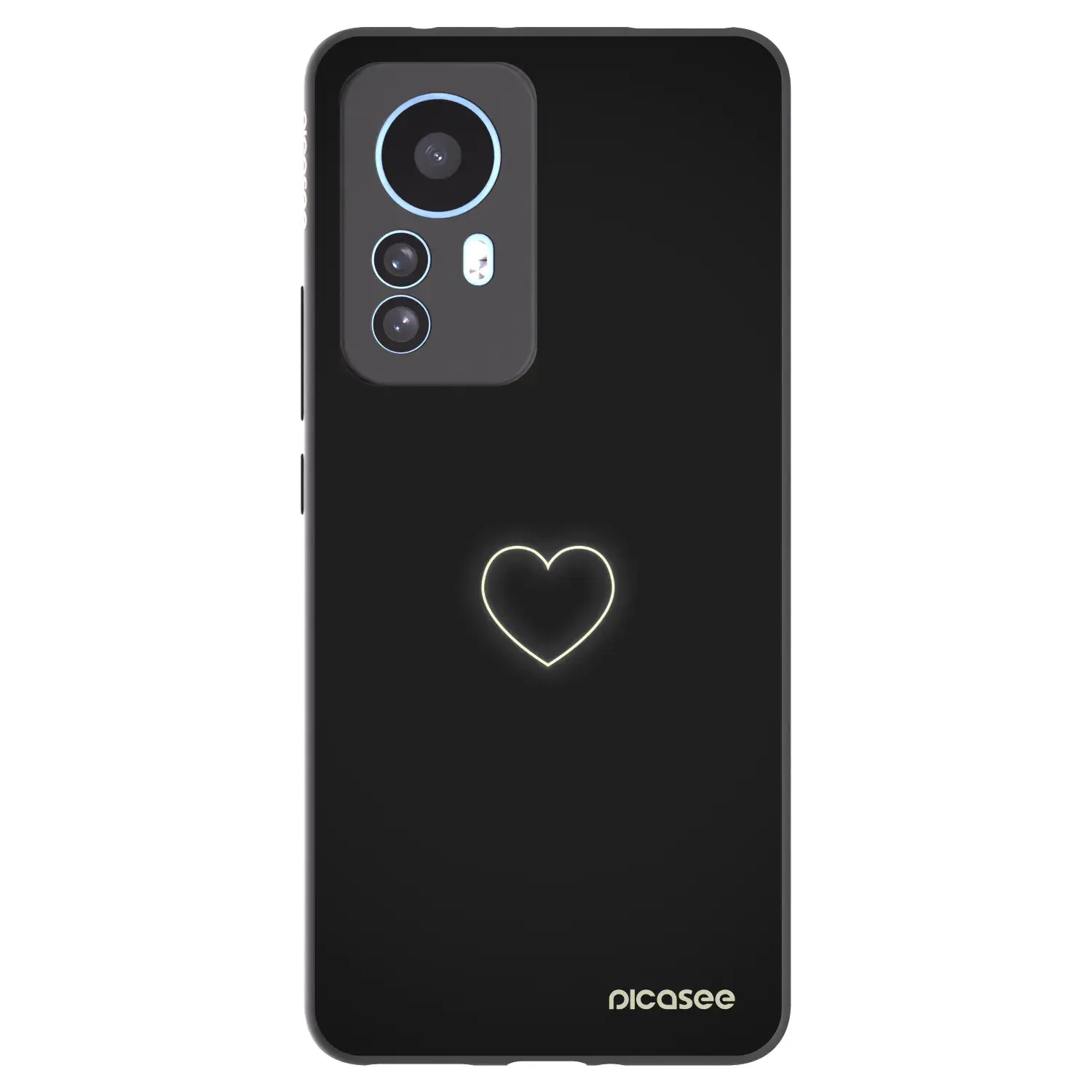 Silikonový černý obal pro Xiaomi 12T Pro - Heart