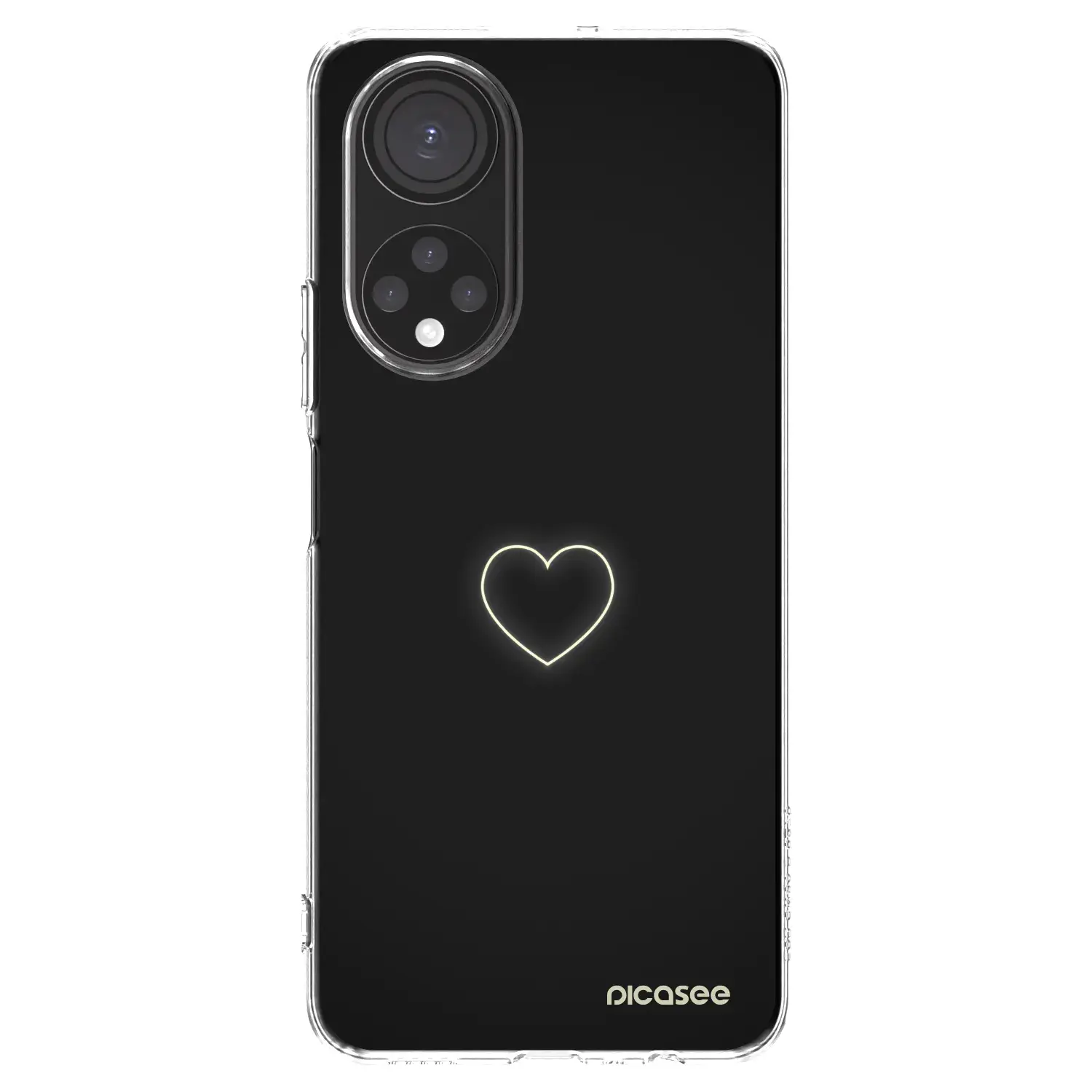 Silikonový průhledný obal pro Honor X7 - Heart