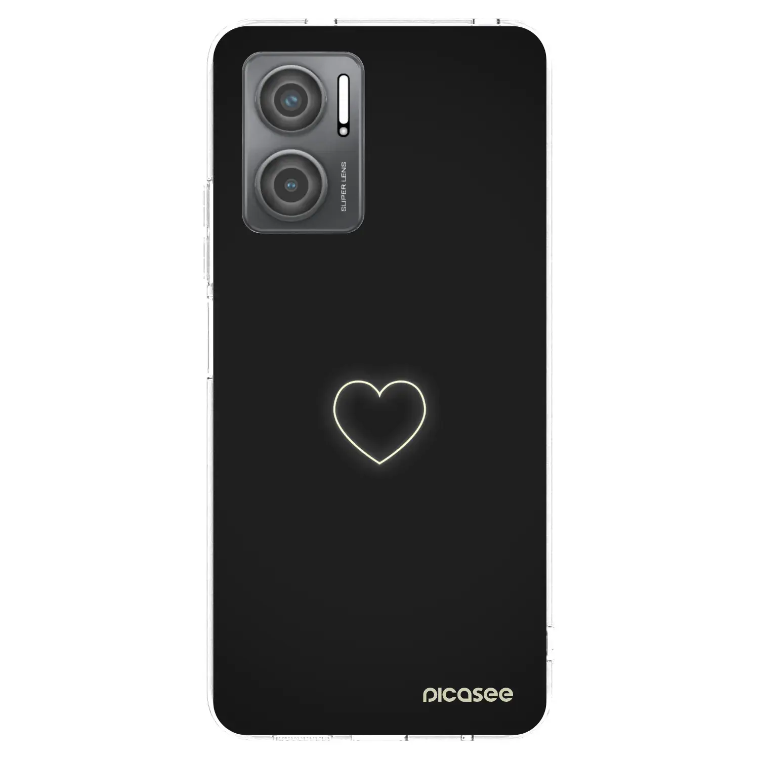 Silikonový průhledný obal pro Xiaomi Redmi 10 5G - Heart