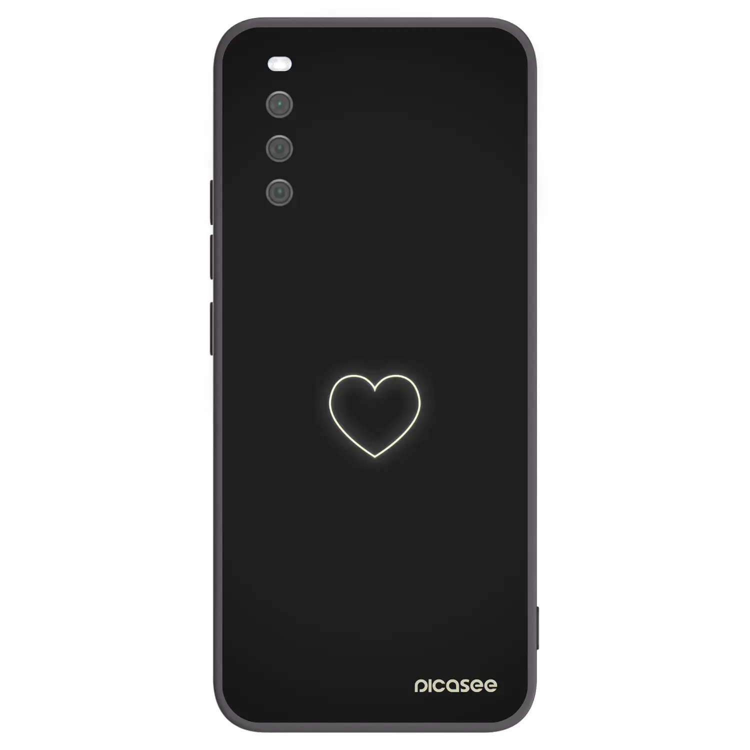 Silikonový černý obal pro Sony Xperia 10 III - Heart
