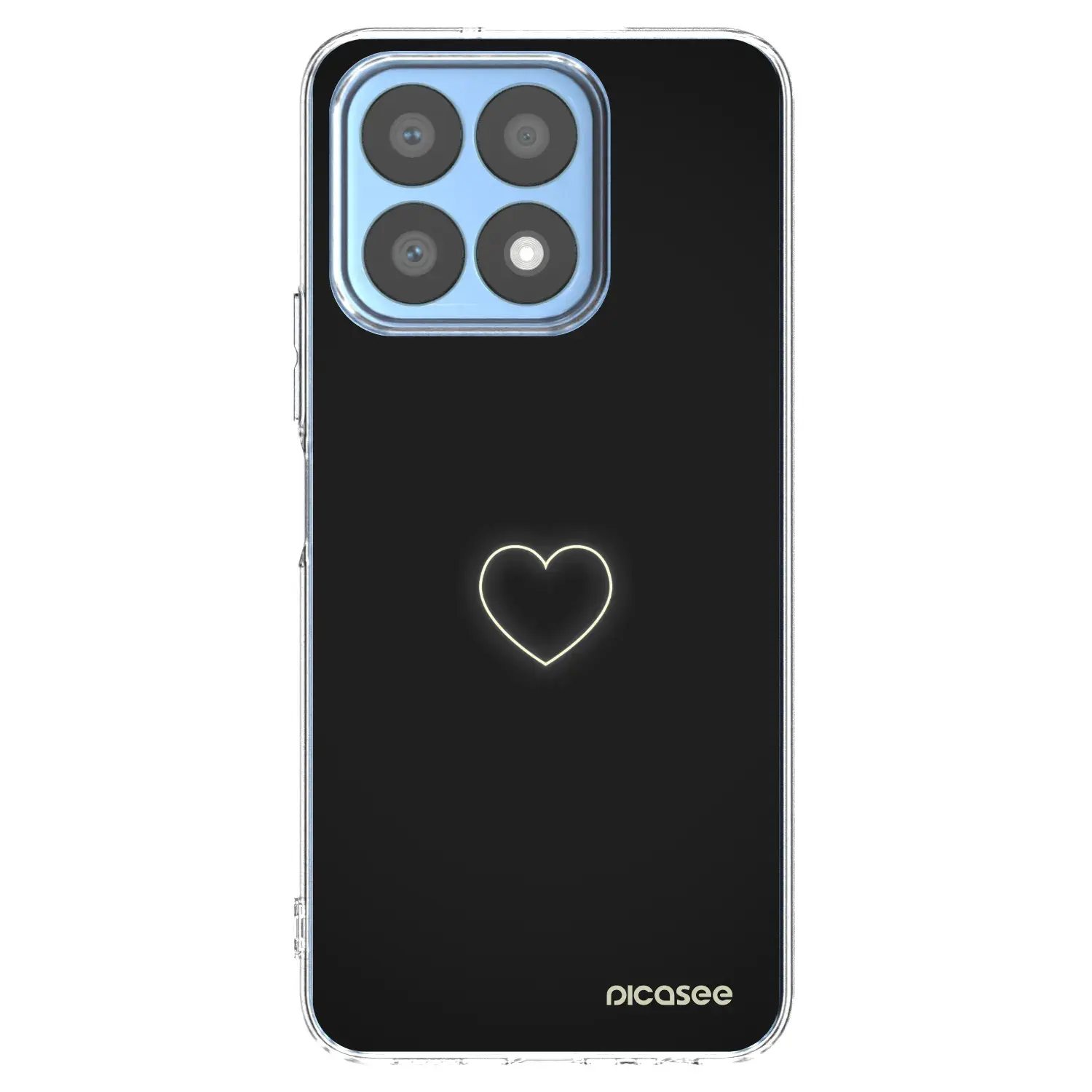 Silikonový průhledný obal pro Honor X8a - Heart