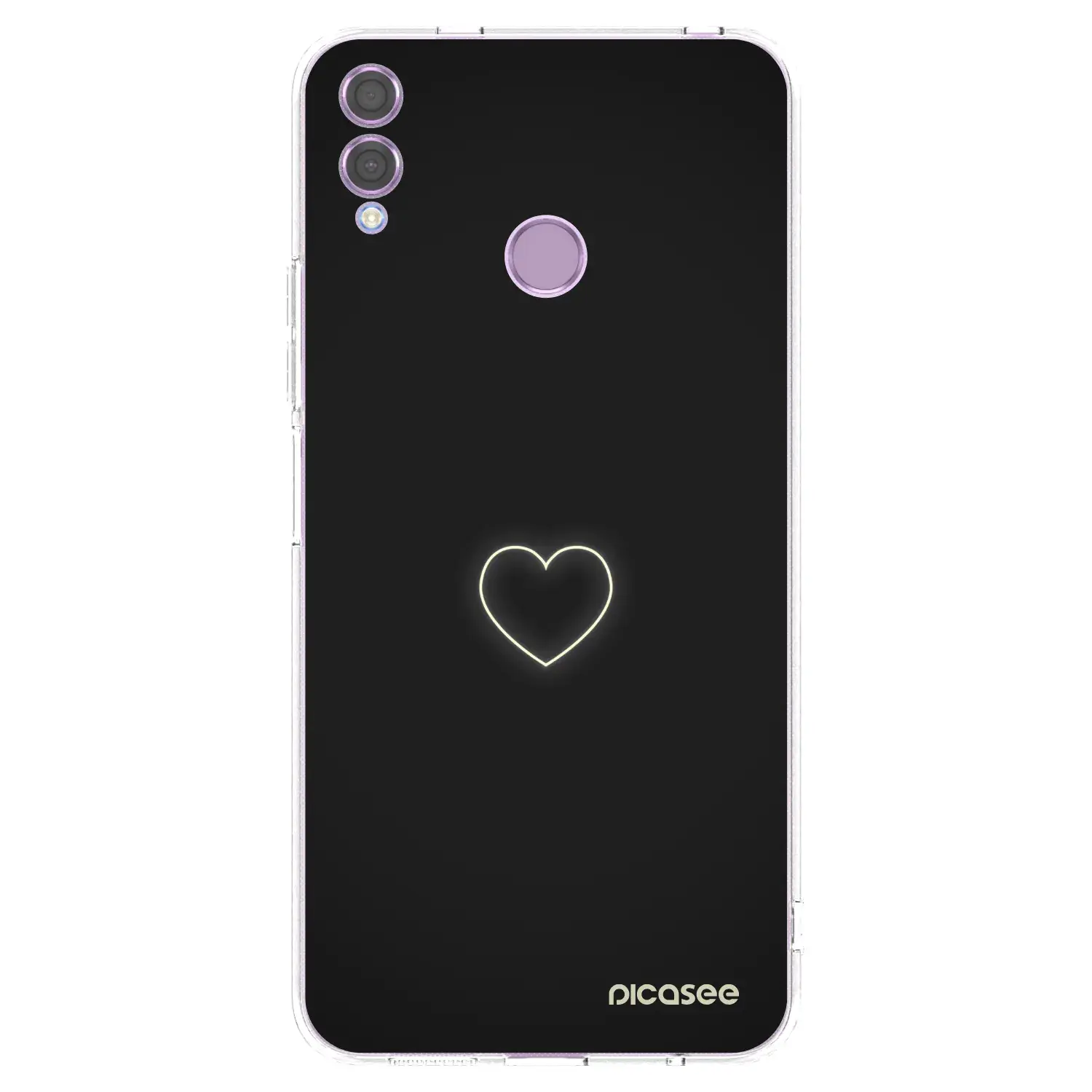Silikonový průhledný obal pro Honor 8X - Heart