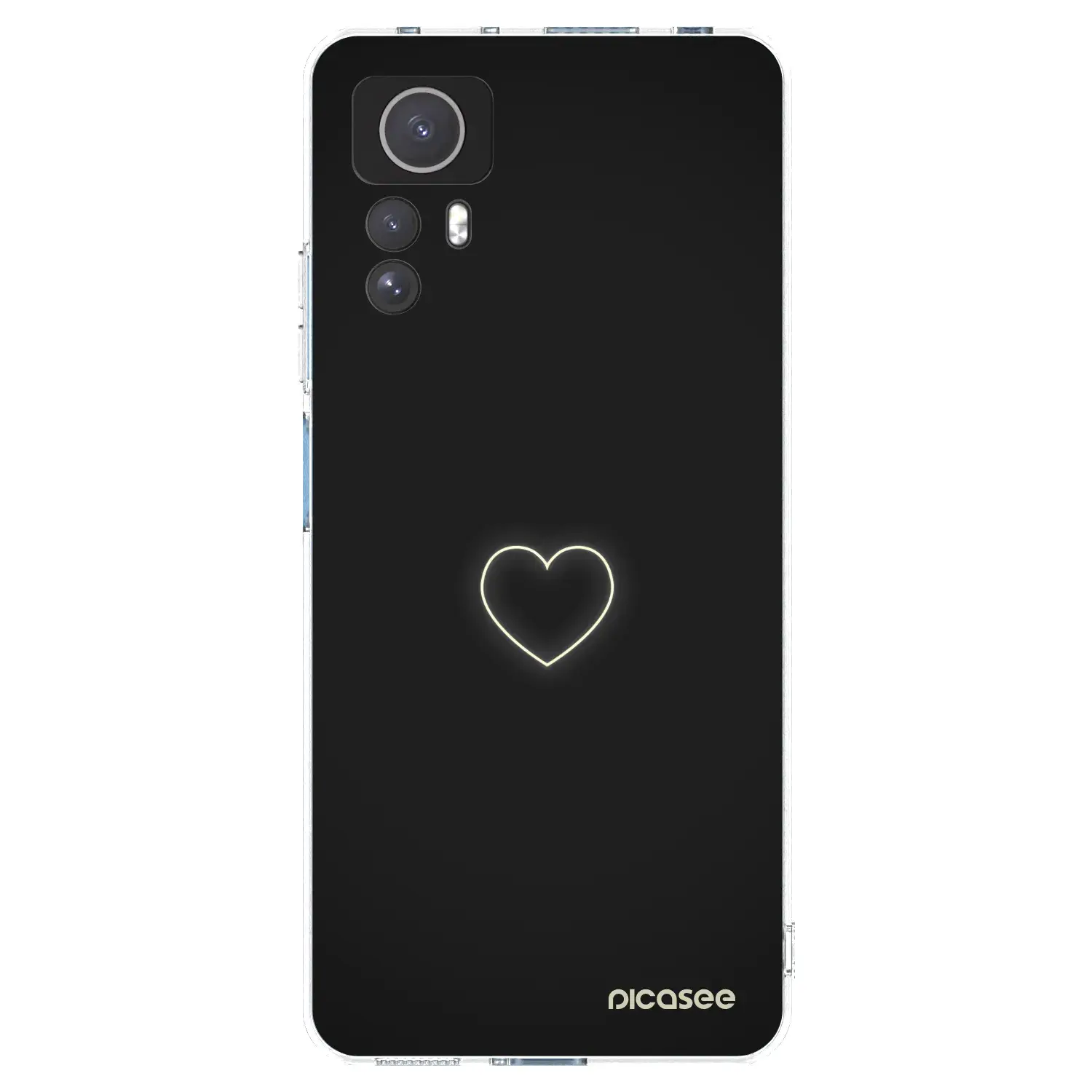 Silikonový průhledný obal pro Xiaomi Redmi Note 12S - Heart