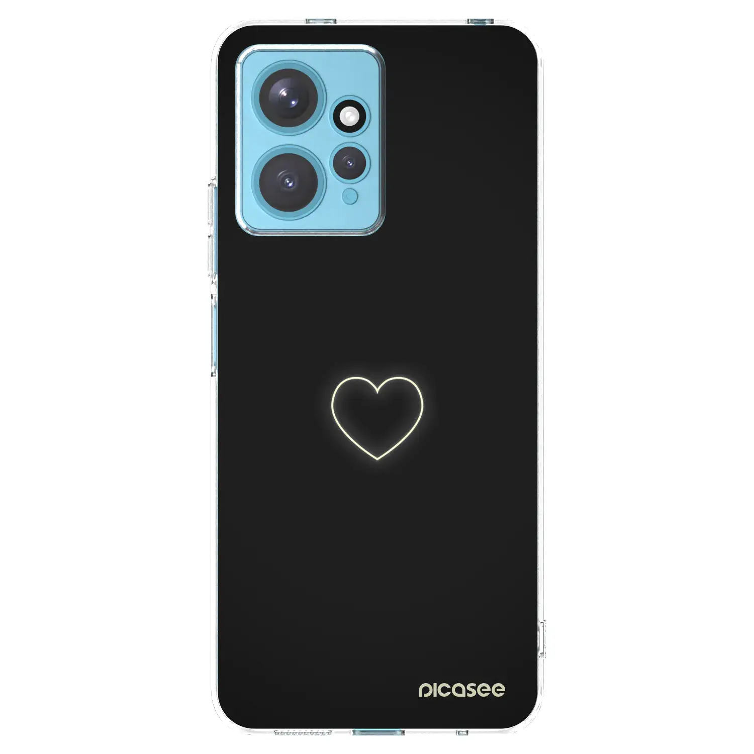 Silikonový průhledný obal pro Xiaomi Redmi Note 12 4G - Heart