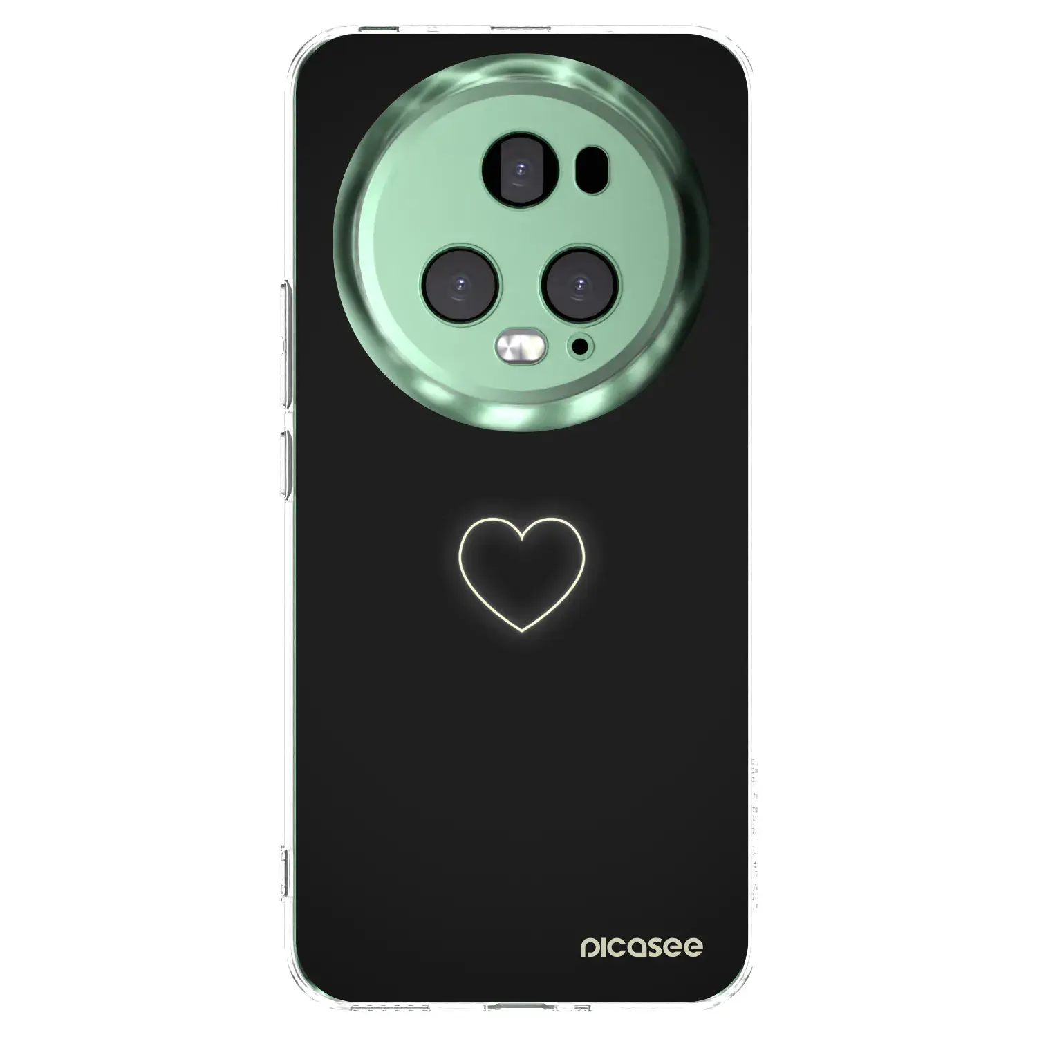 Silikonový průhledný obal pro Honor Magic5 Pro - Heart