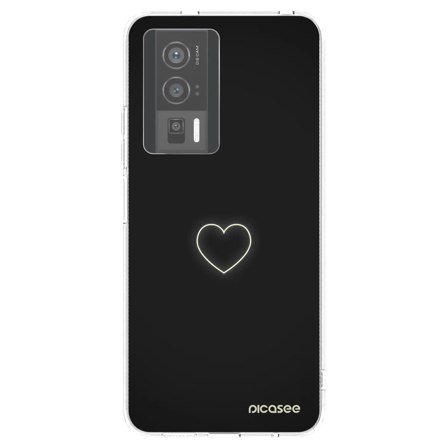 Silikonový průhledný obal pro Xiaomi Poco F5 Pro 5G - Heart