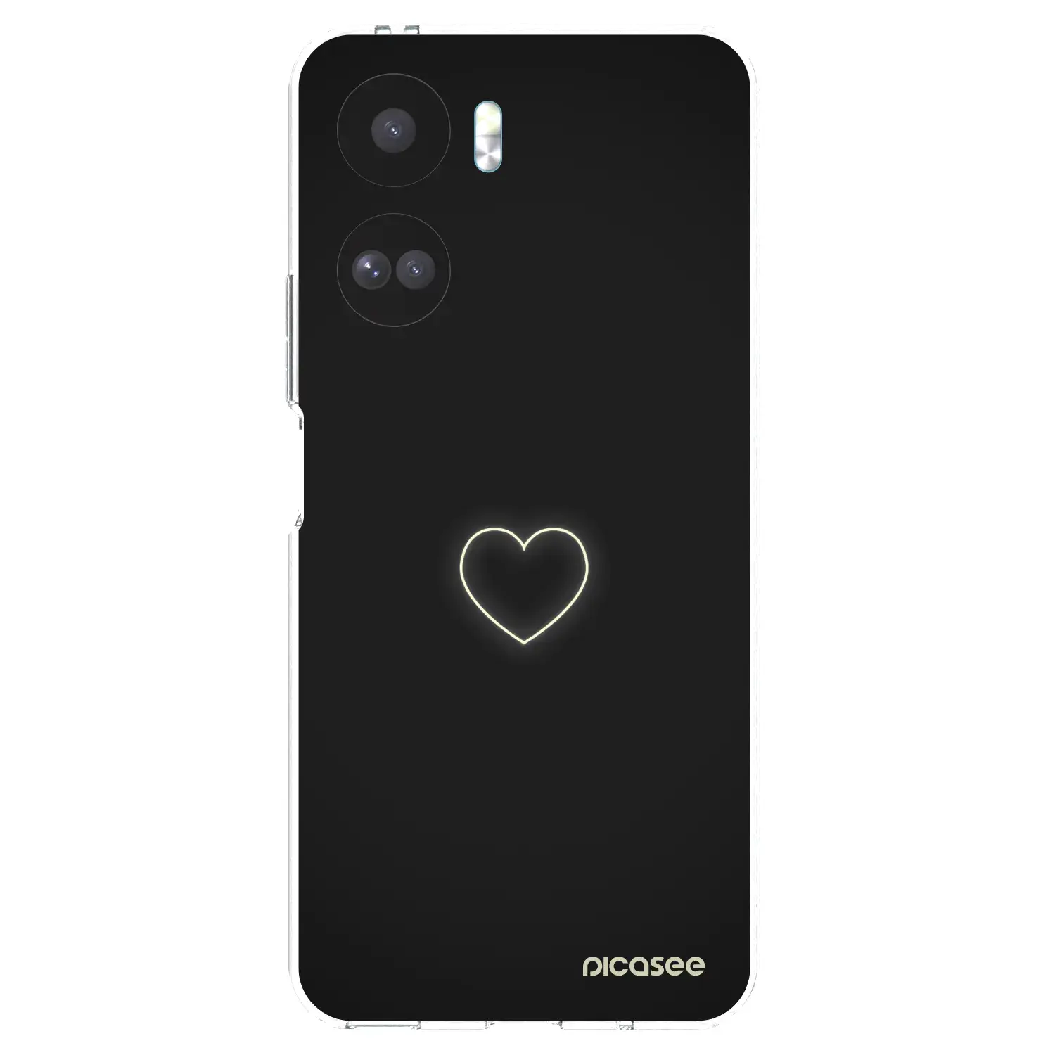 Silikonový průhledný obal pro Honor 90 Lite 5G - Heart