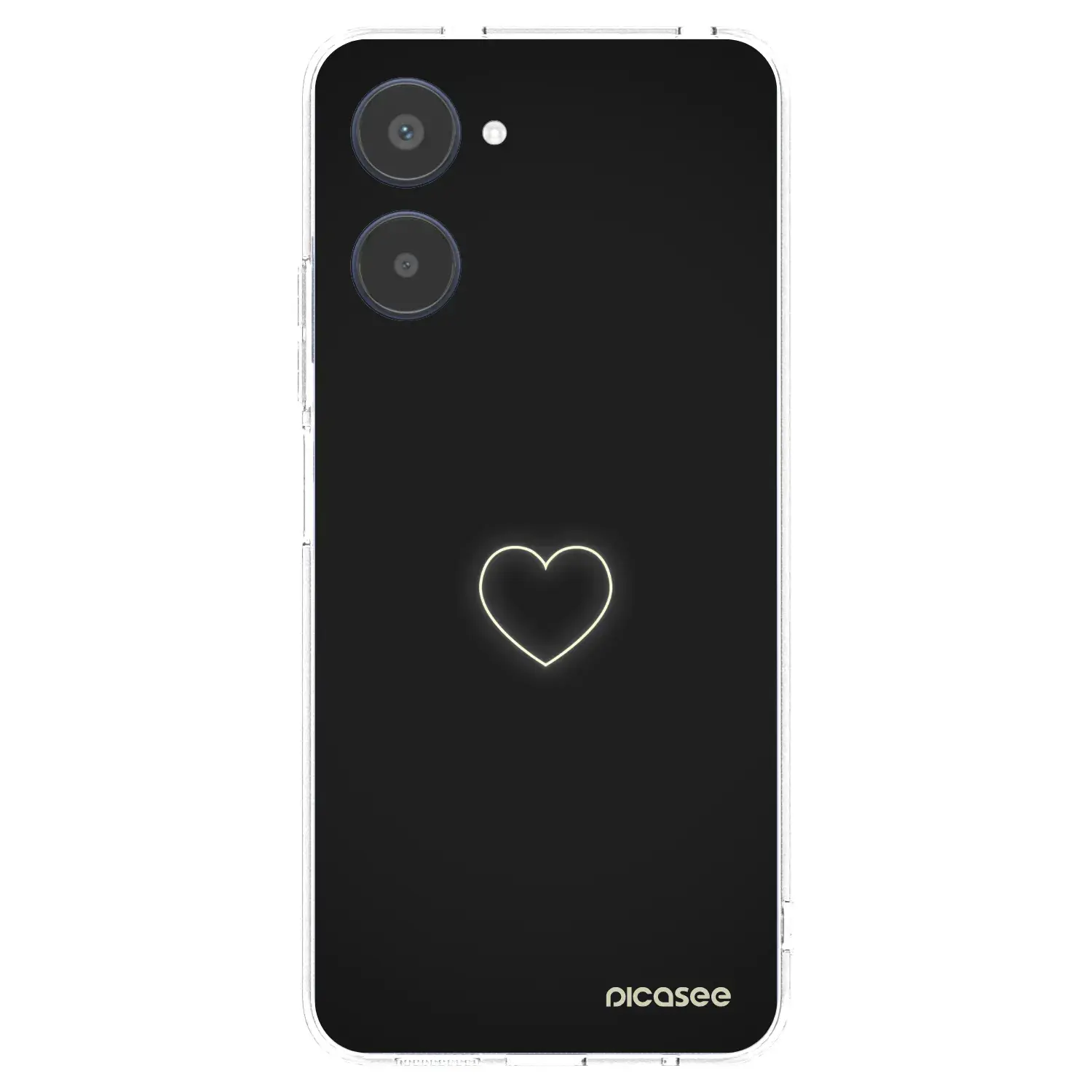 Silikonový průhledný obal pro Realme 10 4G - Heart