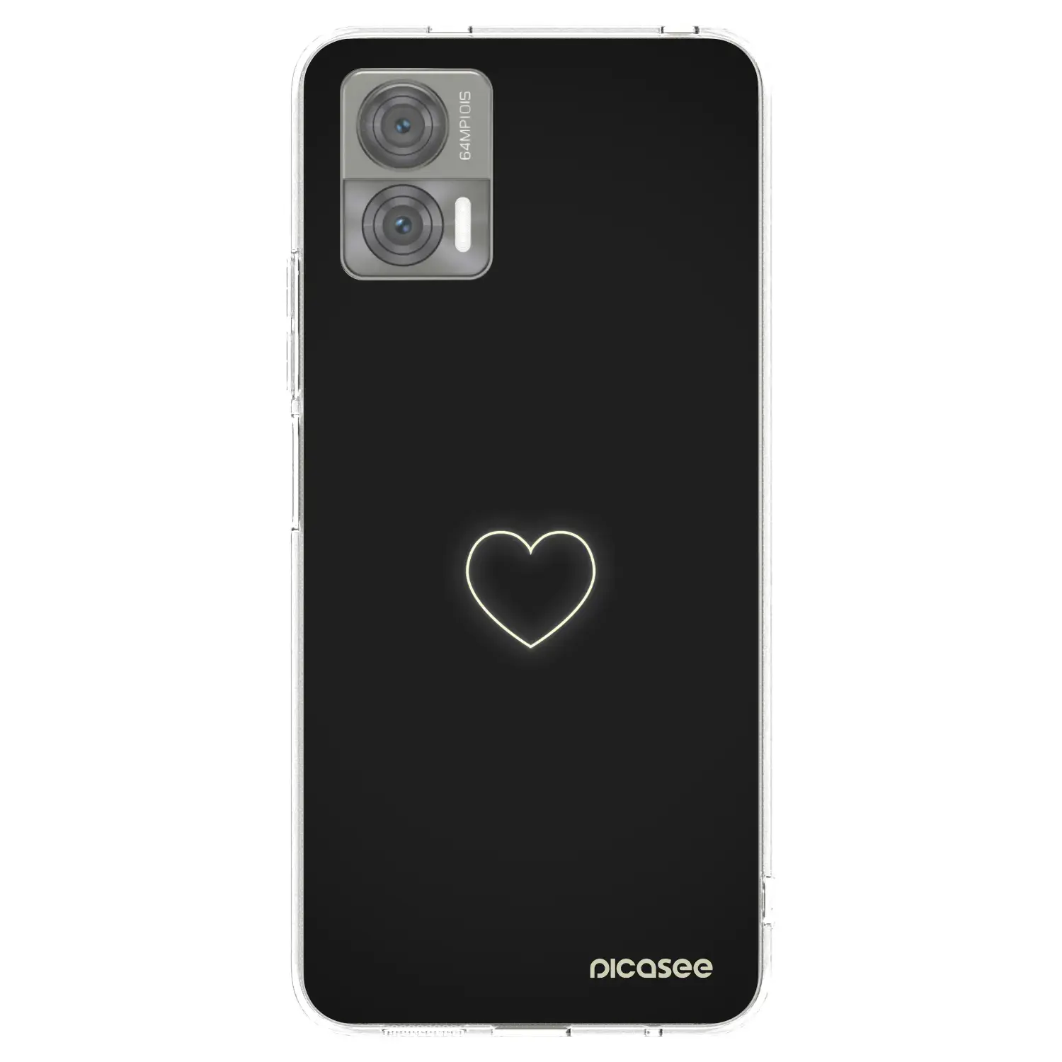 Silikonový průhledný obal pro Motorola Edge 30 Neo - Heart